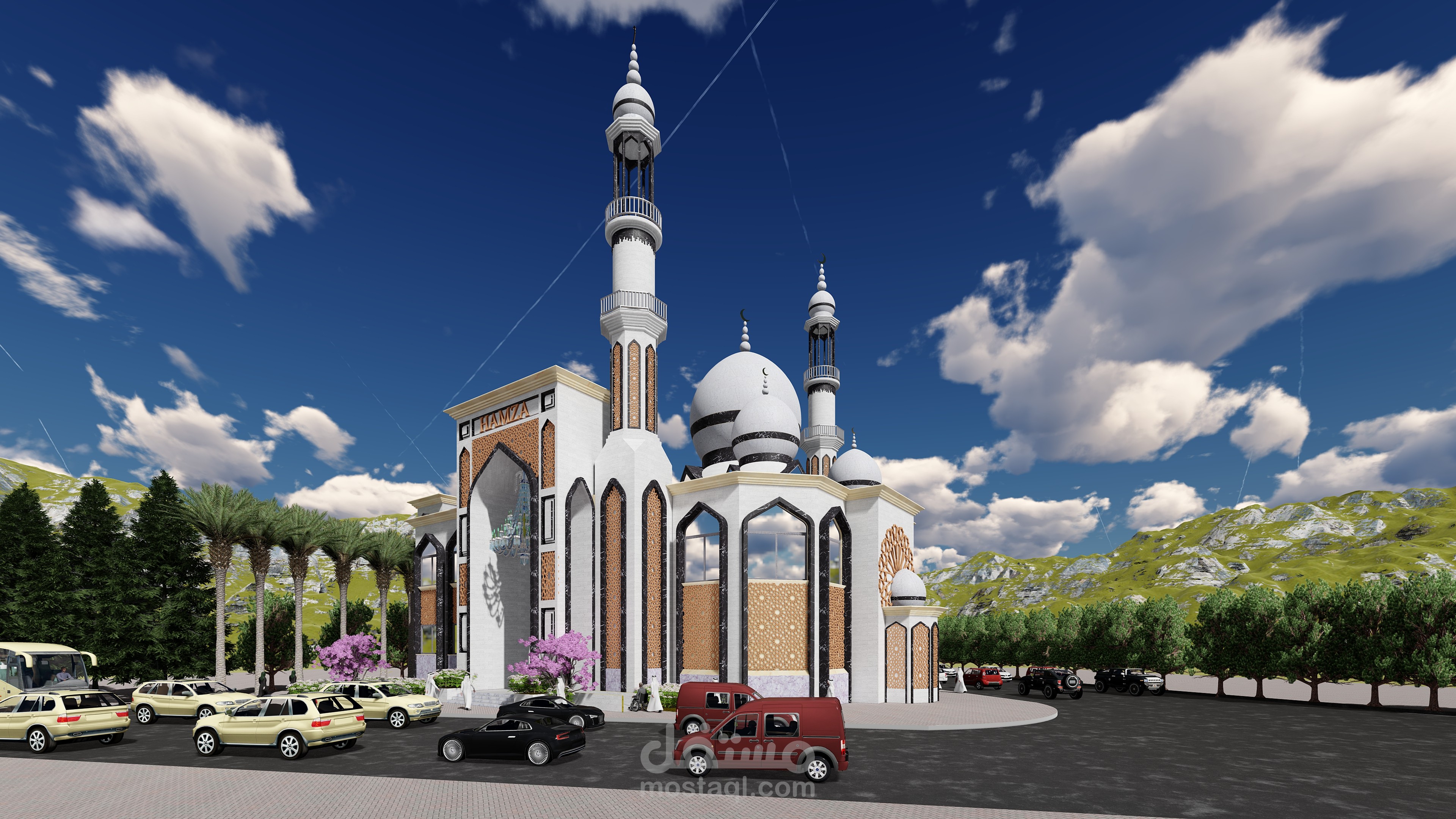 تصميم مسجد