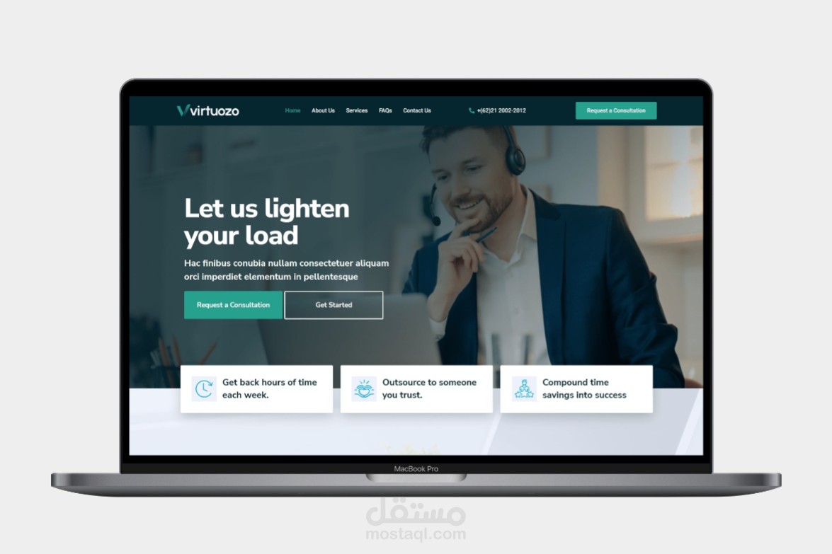 Company Website ( موقع تعريفي لشركة)