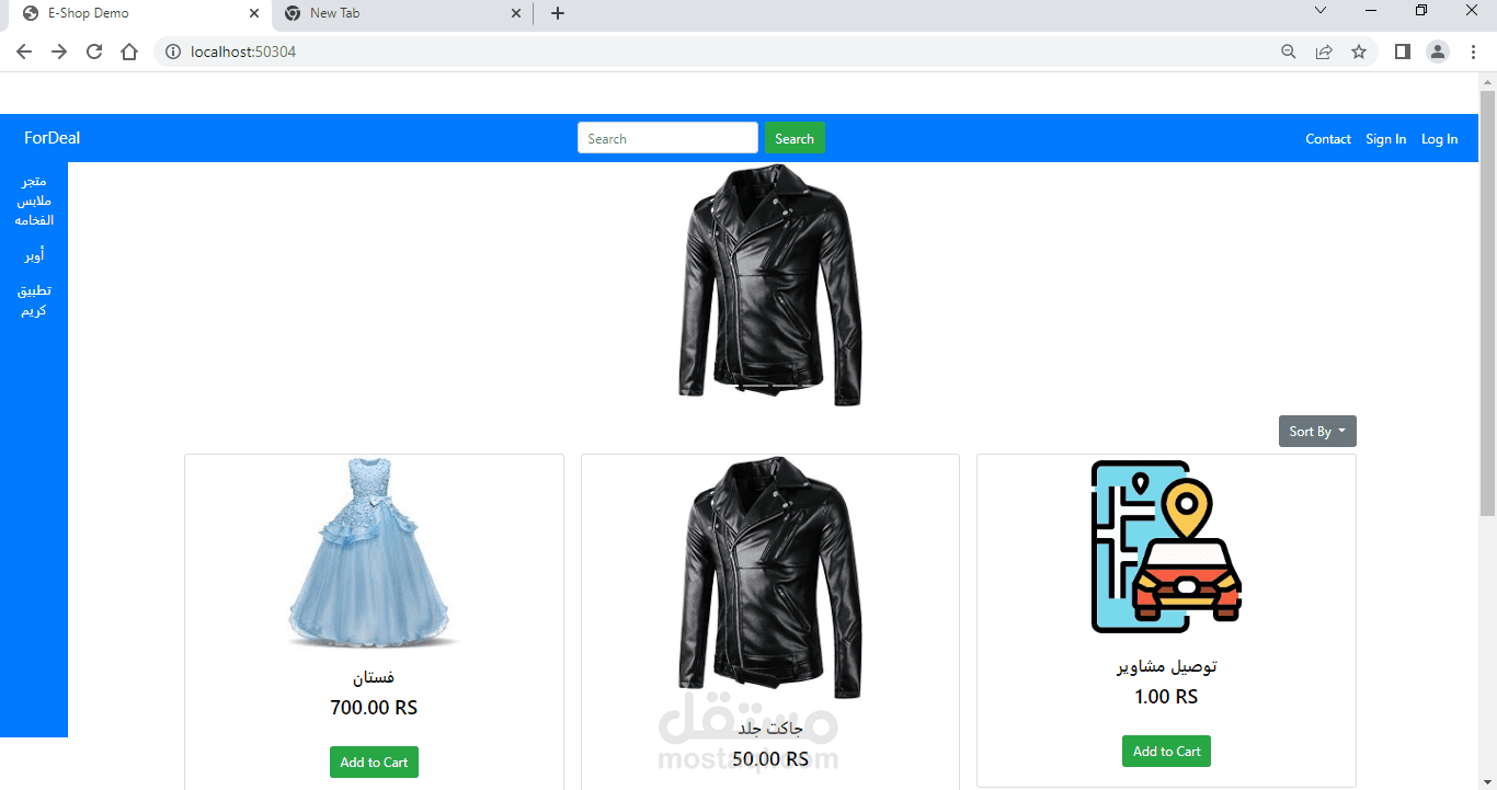 e-commerce website
