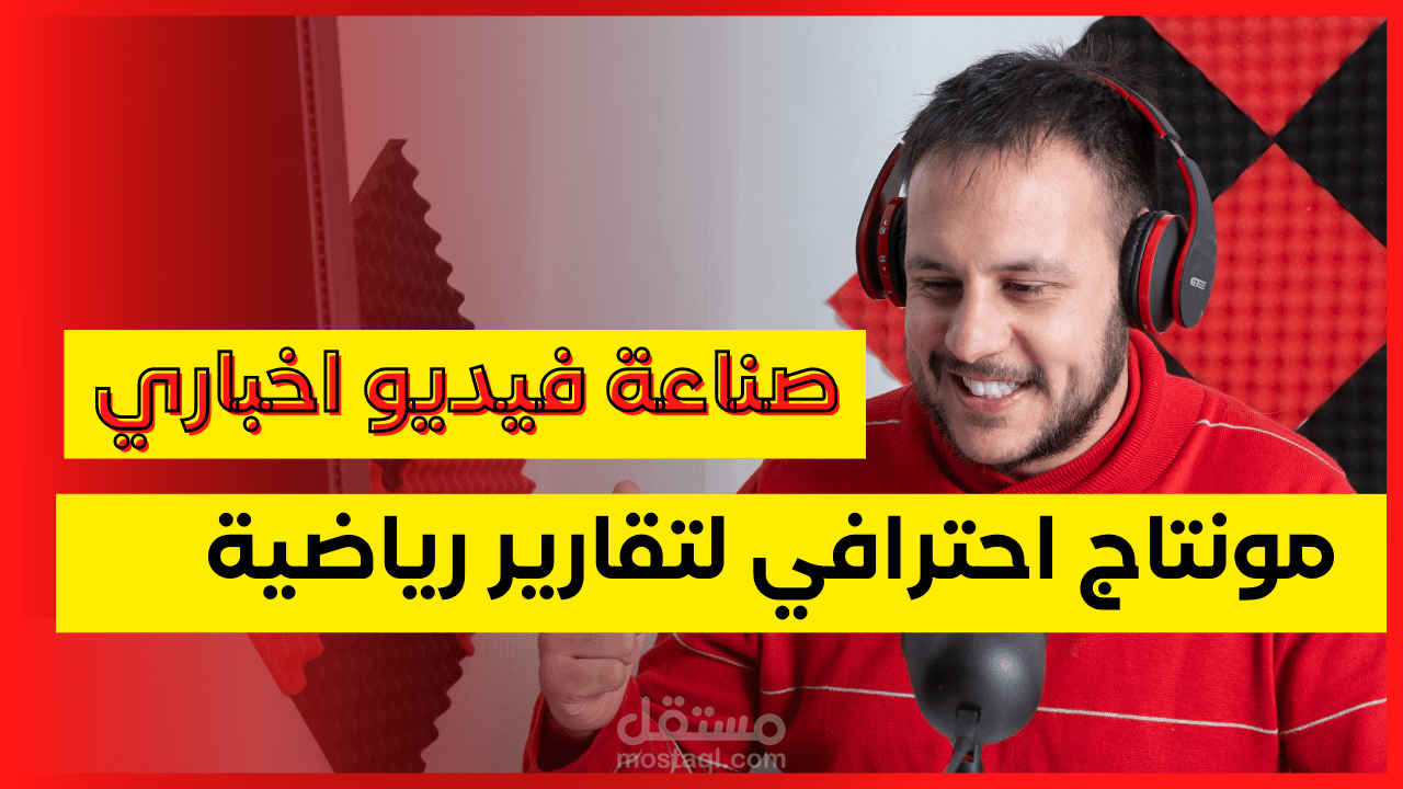 مونتاج تقارير رياضية بشكل احترافي