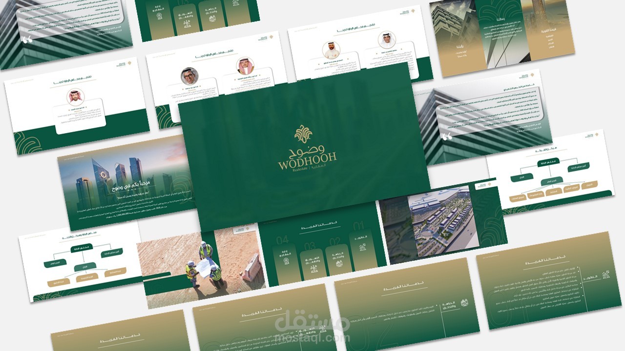 تصميم بروفايل شركة  وضوح العقارية