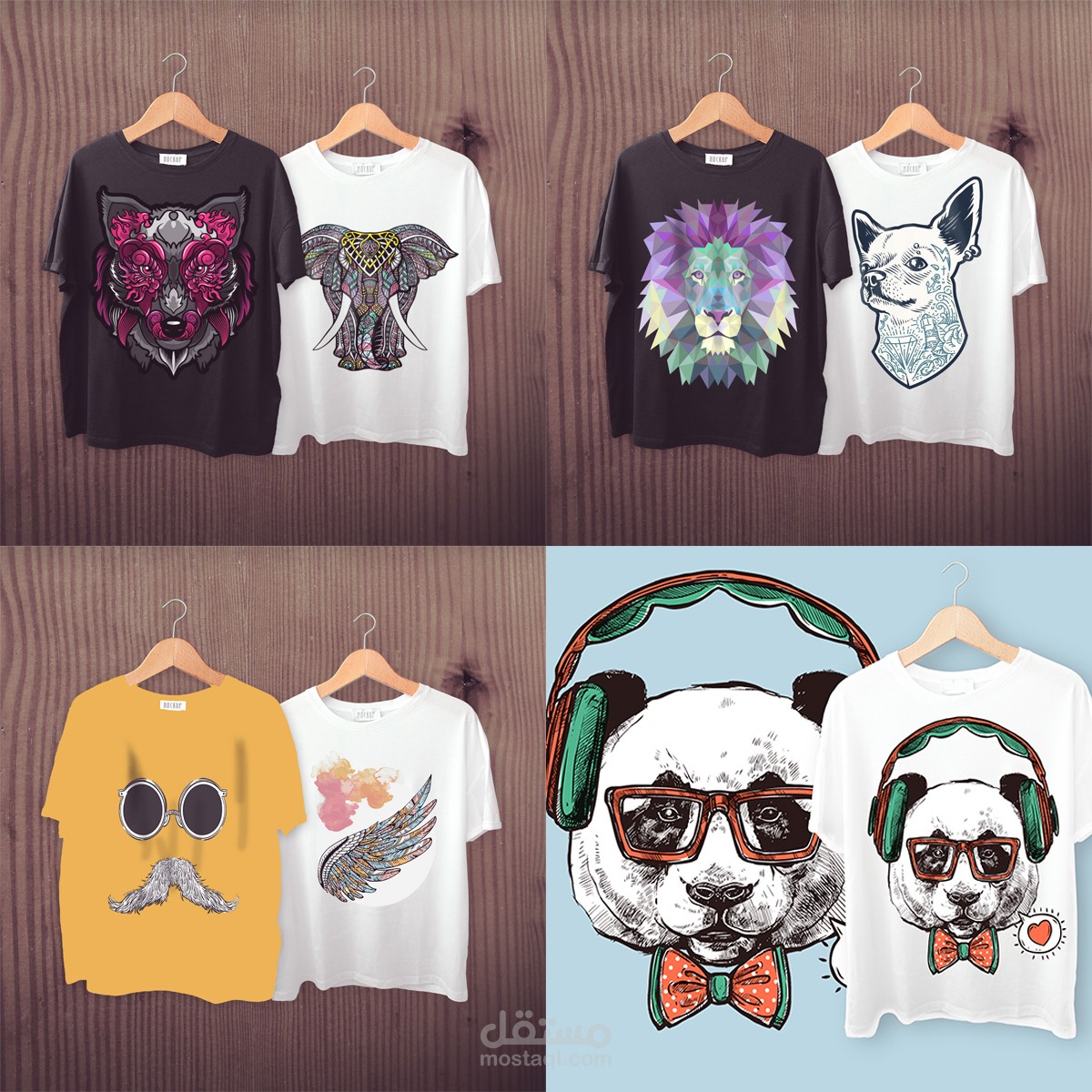 سأصمم لك 3 تيشرتات مميزة مقابل