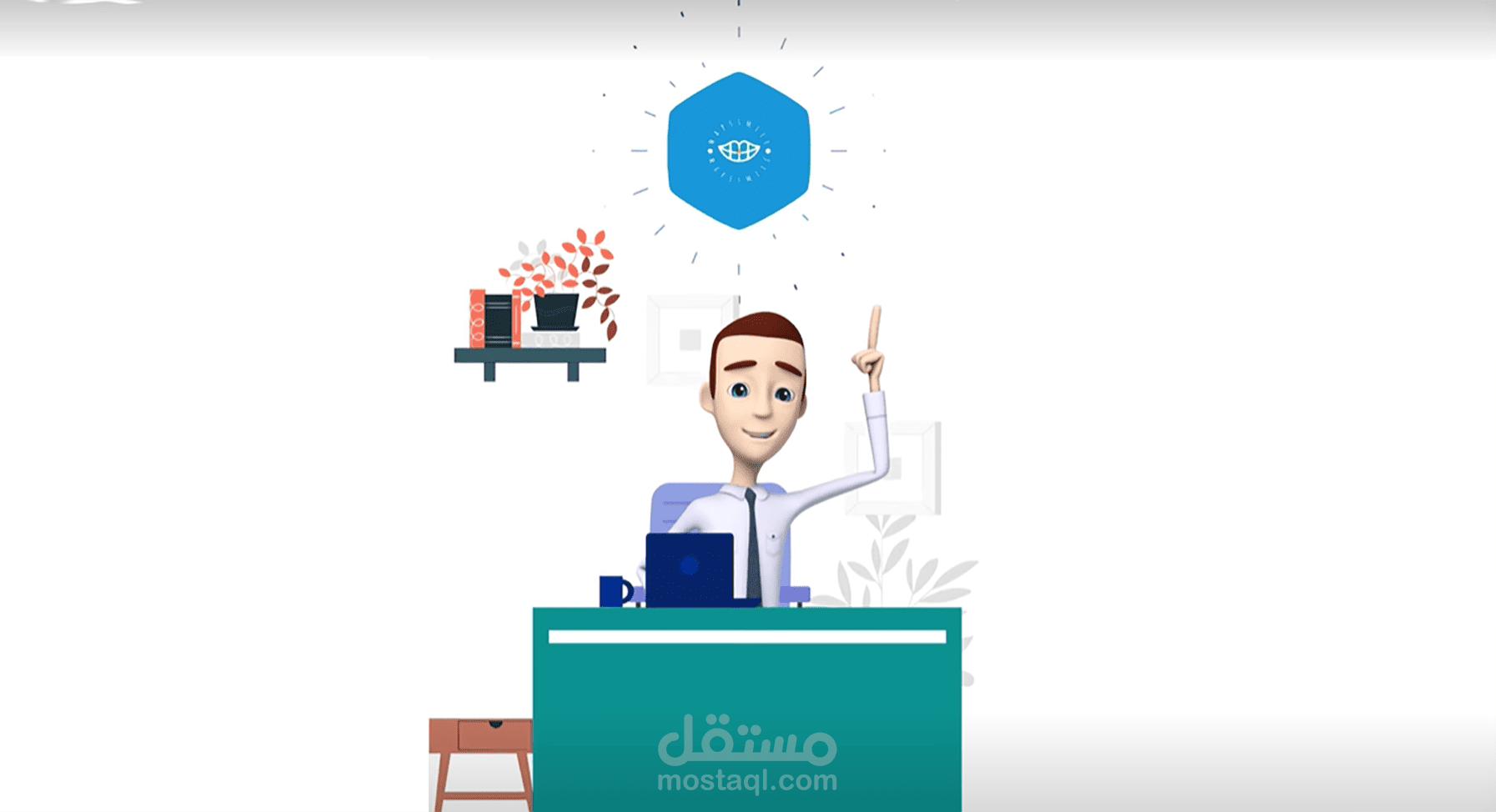 فيديو موشن جرافيك من اعمالي لمنتج مابس سمايل