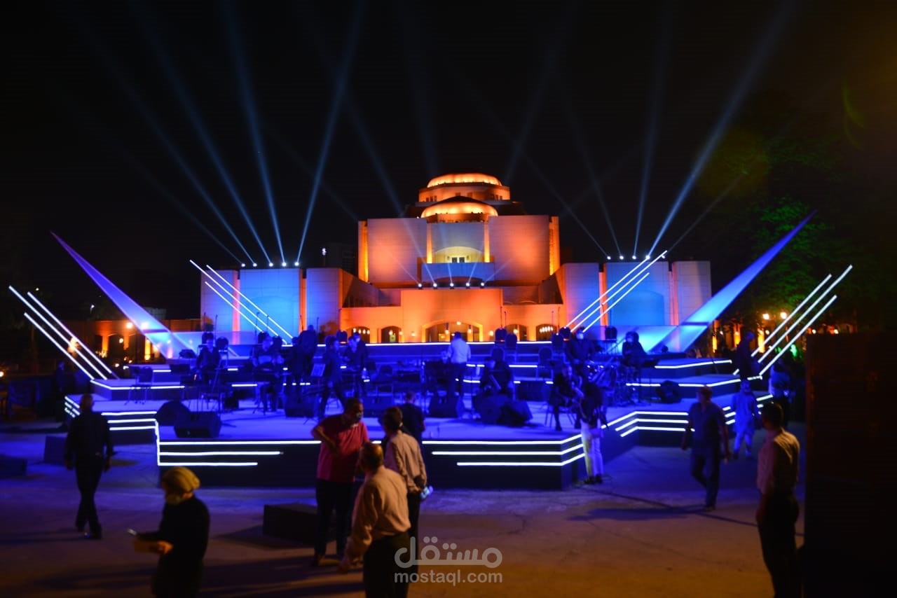 Cairo Opera House Website and Mobile-App Modern Design