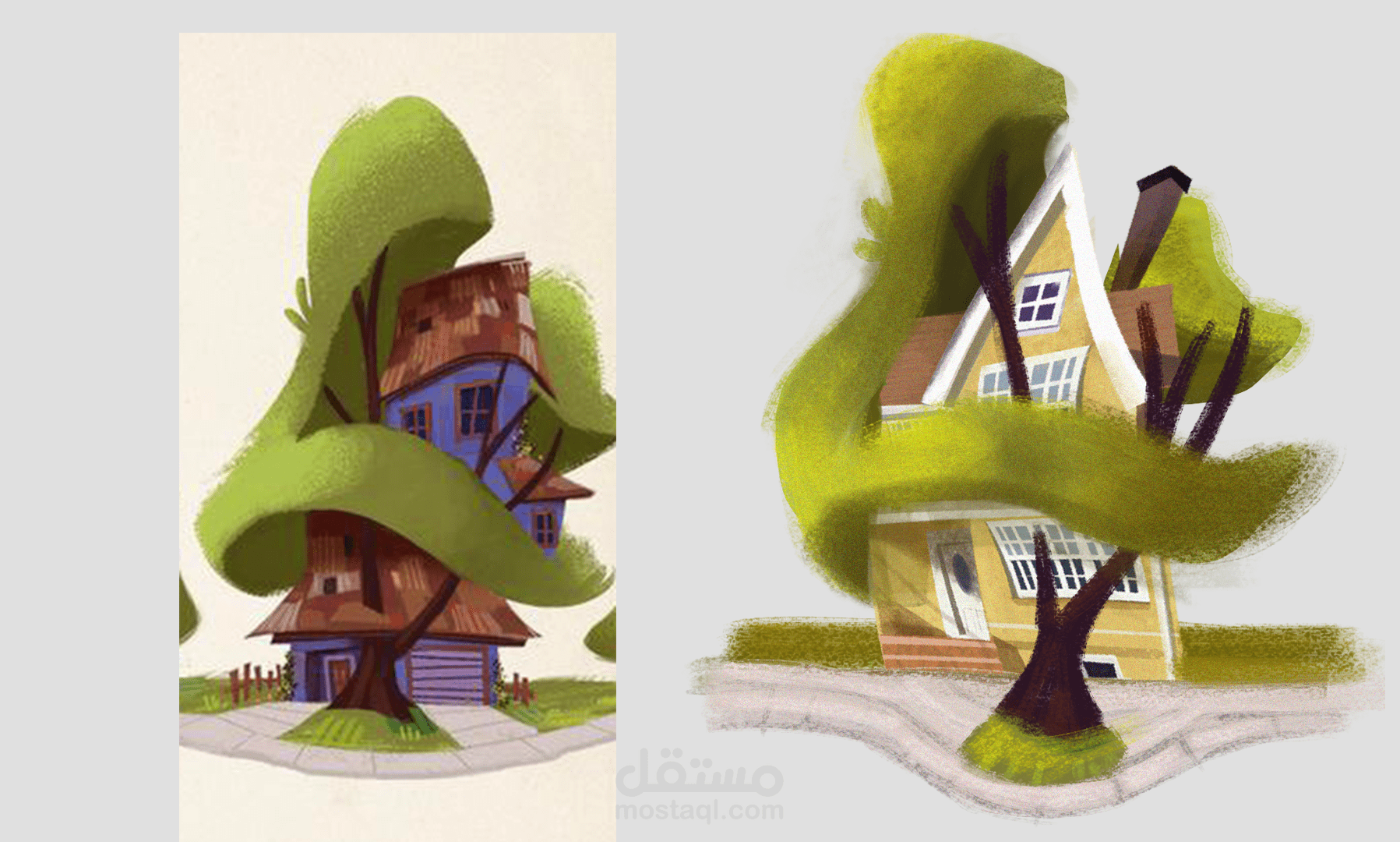 تصميم عناصر مميزة Stylized assets للرسوم المتحركة