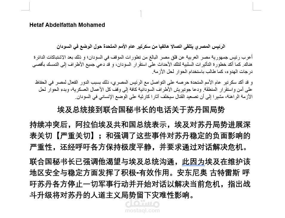 ترجمة سياسية