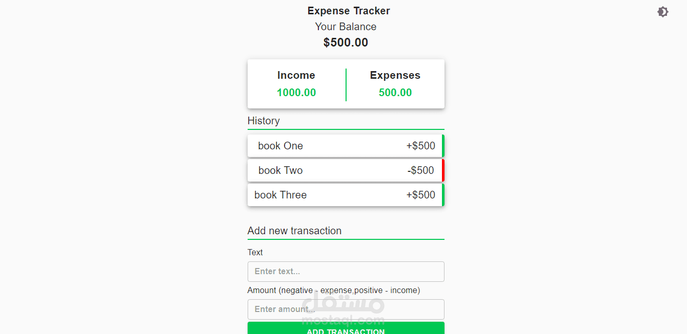 expenses tracker