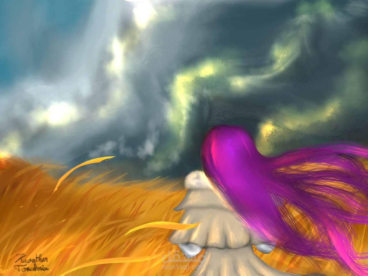 مشهد يمزج بين الصمود و الامل