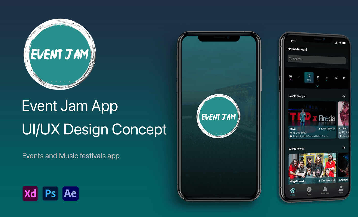 Event Jam IOS Mobile App