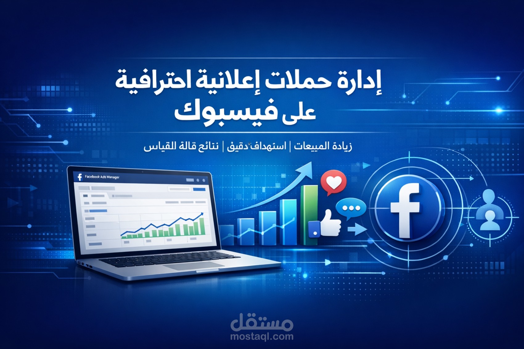انشاء وإدارة حملات اعلانية فيسبوك ومواقع التواصل