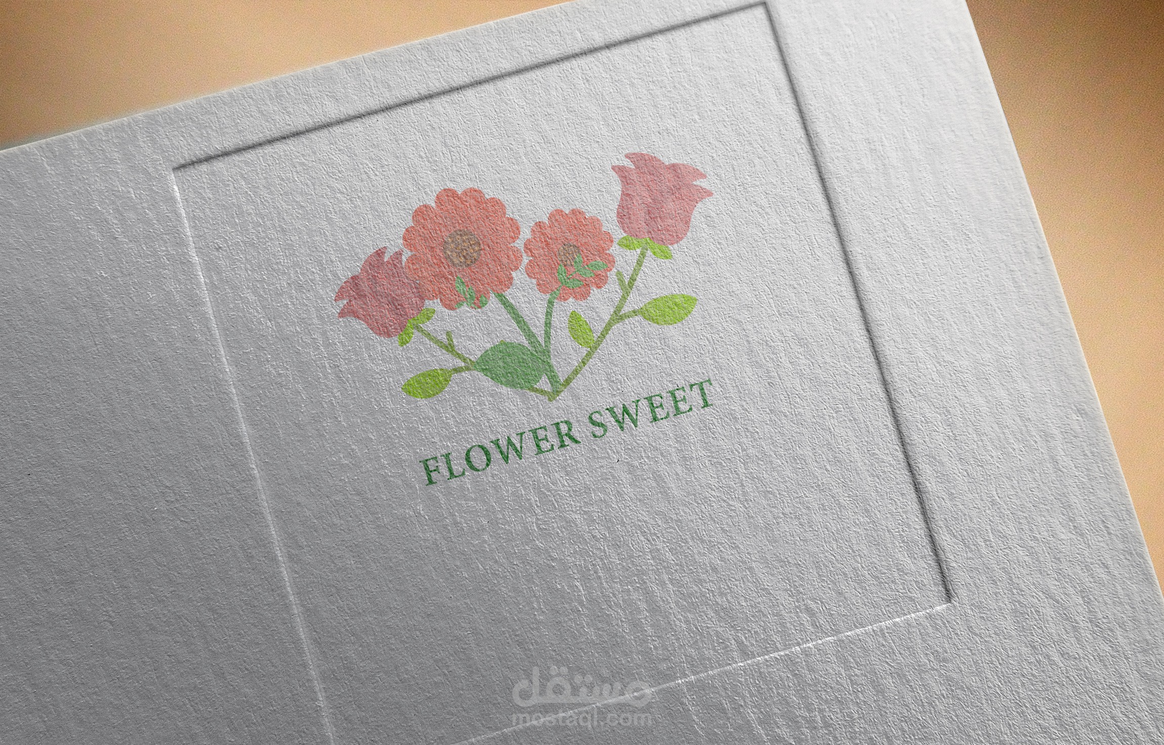 شعار لموقع ورد طبيعي شعار هوية مصرية