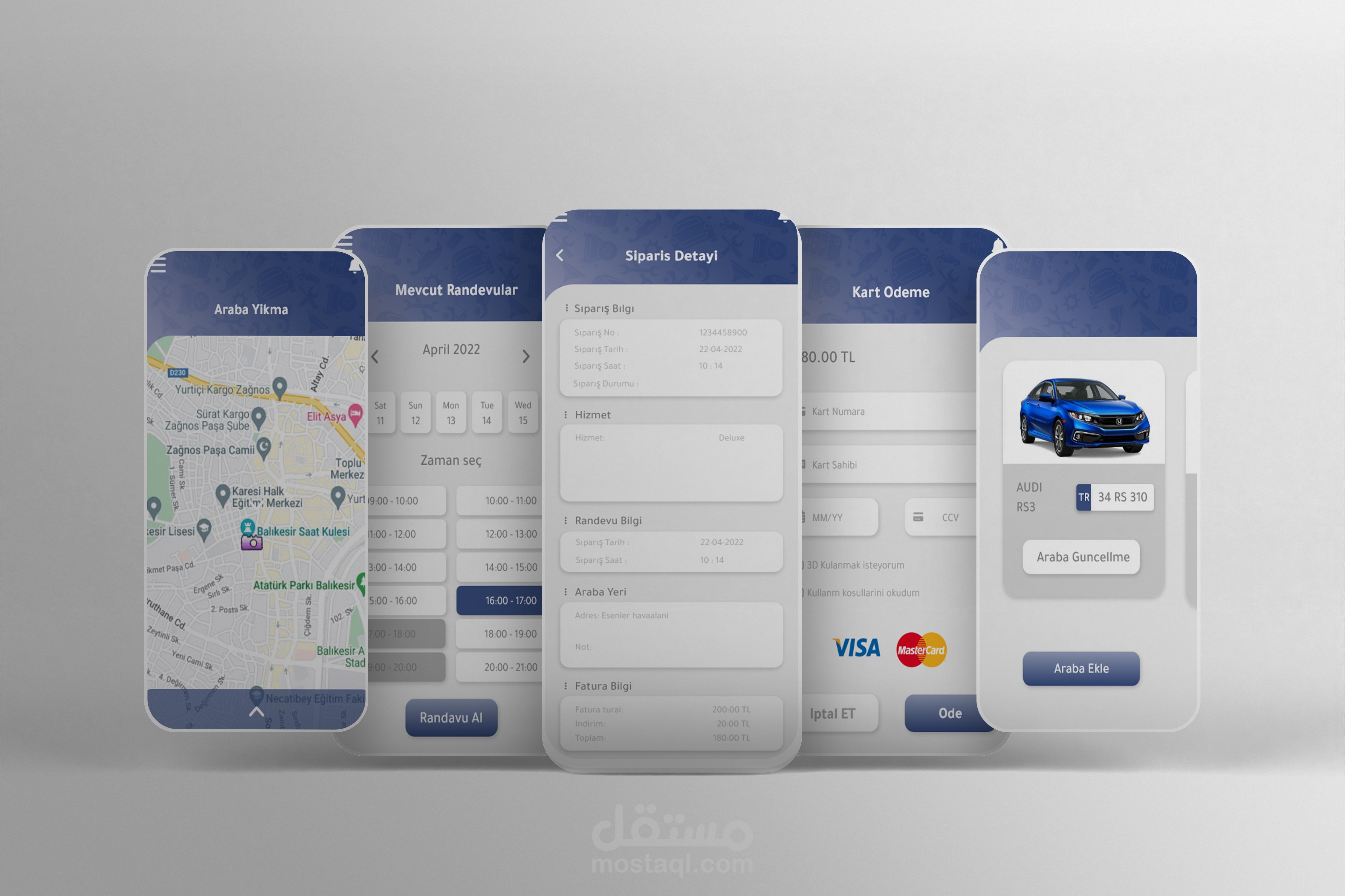 تصميم ui ux لتطبيق Oto plus