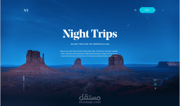 Night Trips Landing Page