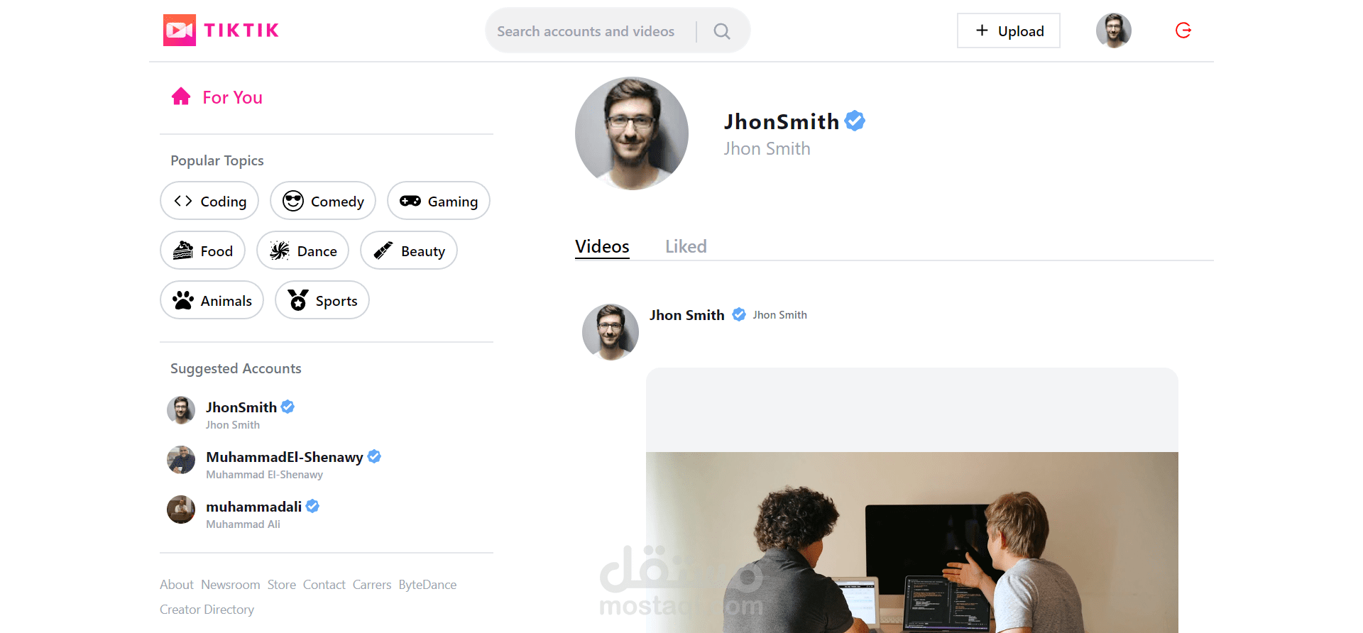 TikTok Clone