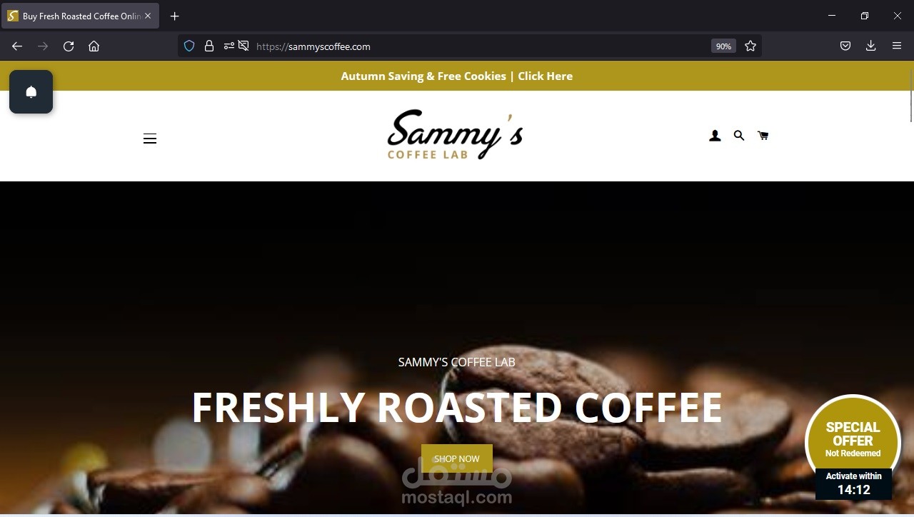 Coffe shop website