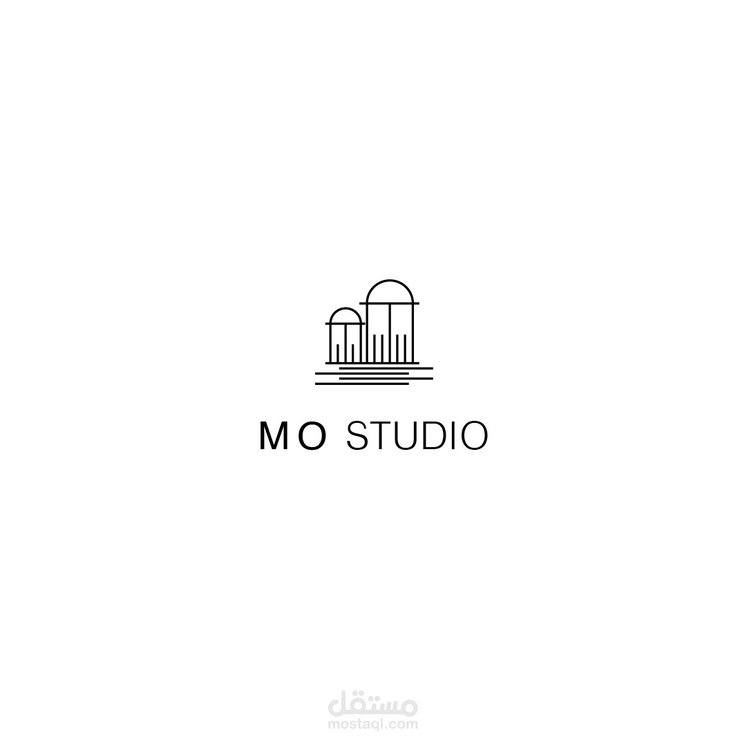 شعار ستديو تصميم داخلي - MO