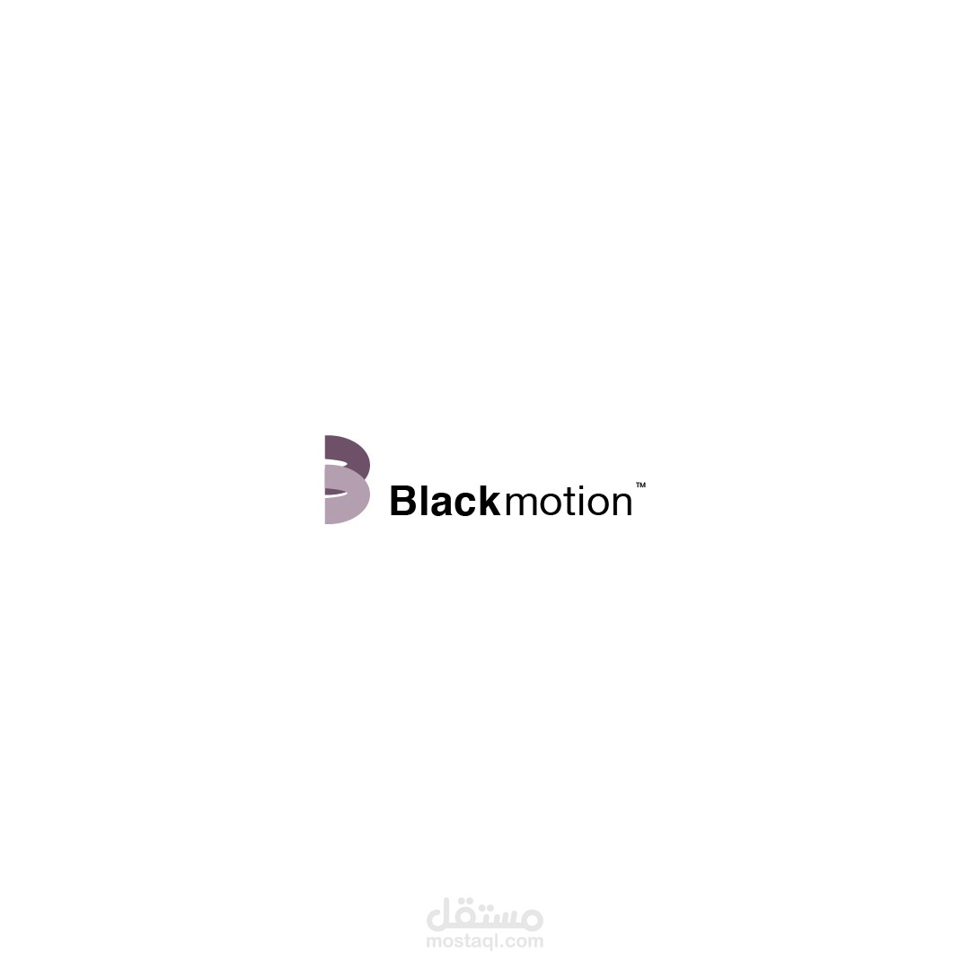 شعار وكالة مختصة بالموشن جرافيك - Black motion