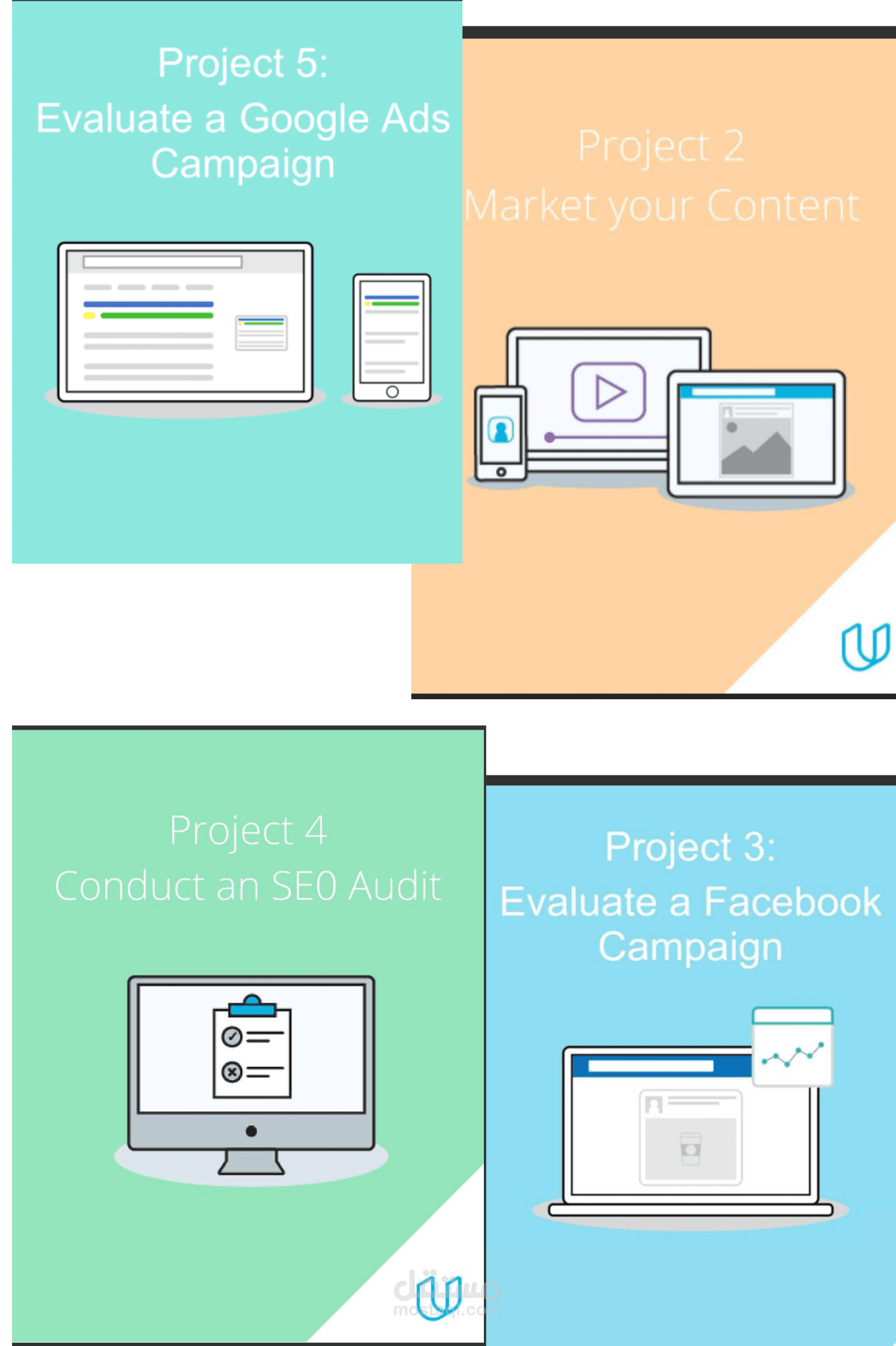 تحسين محركات البحث (SEO) و تحسين حملات Google Ads و Facebook Ads.