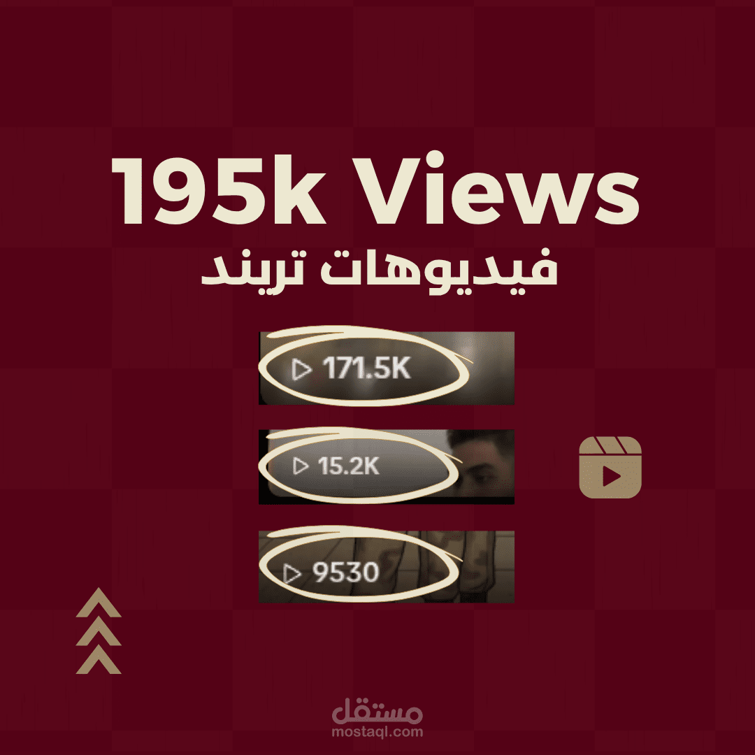 3 فيديوهات حققت +195K مشاهدة باستخدام Video Editing + Content Strategy