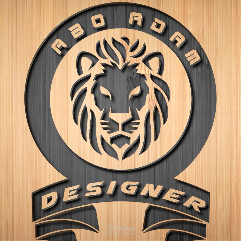 لوجو منحوت ع الخشب بكل احترافيه ودقه