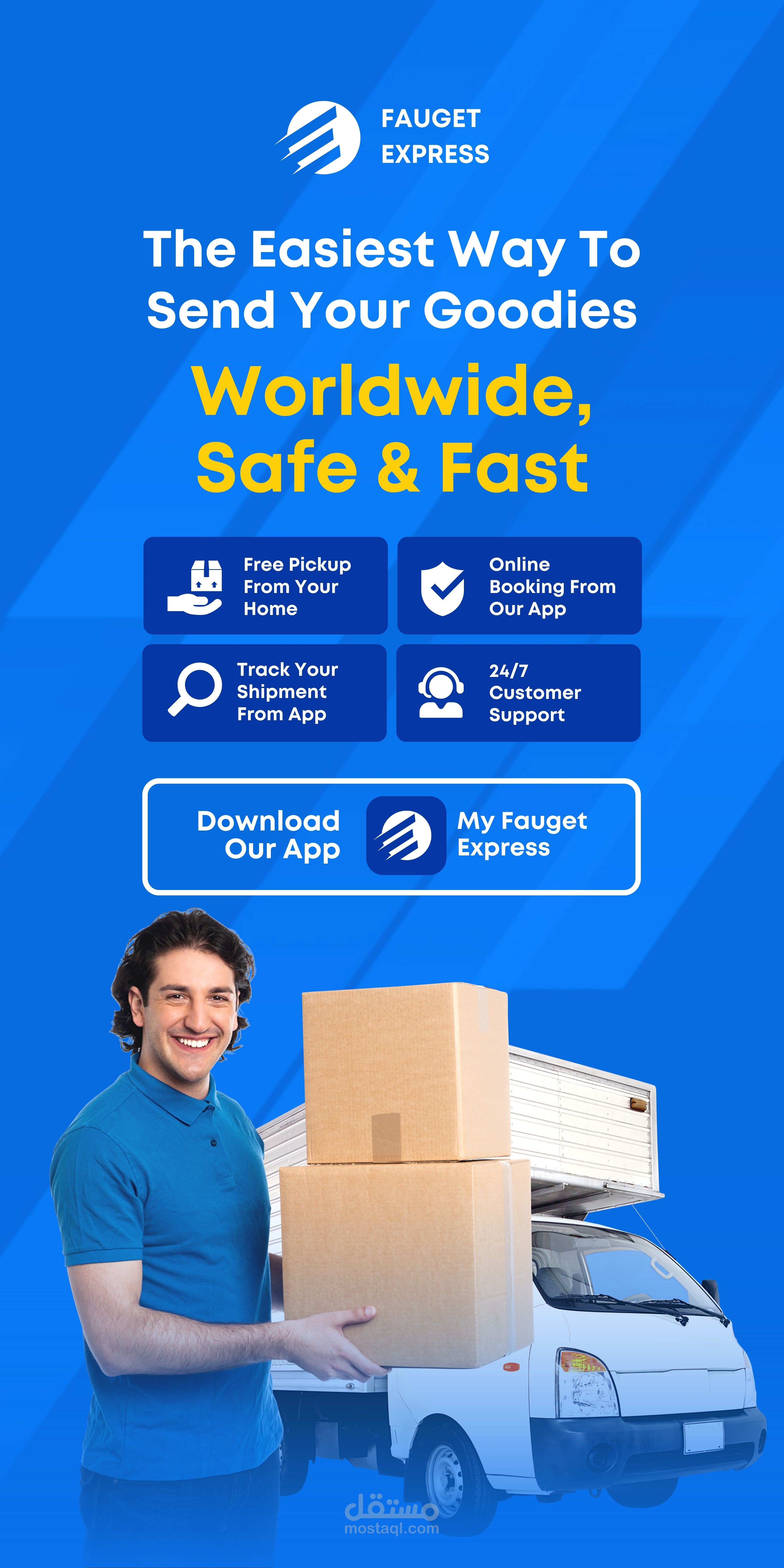 Delivery Service Company Profile Flyer