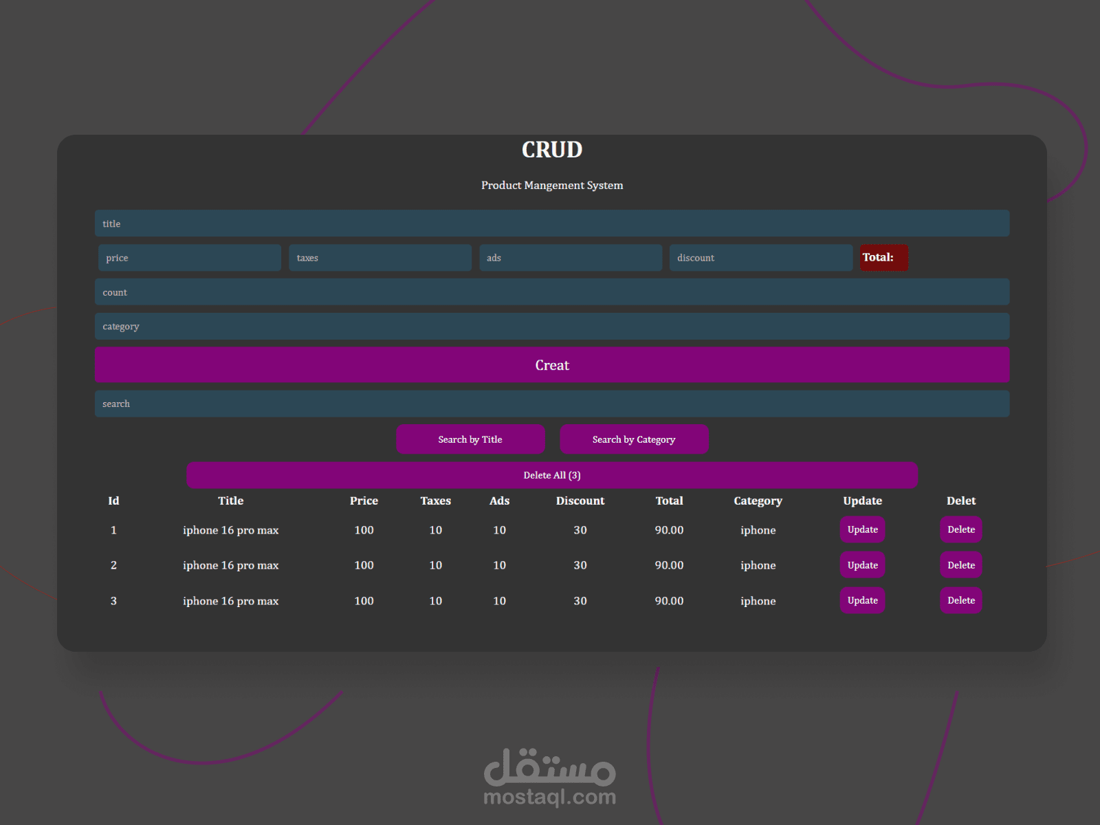Product Management System