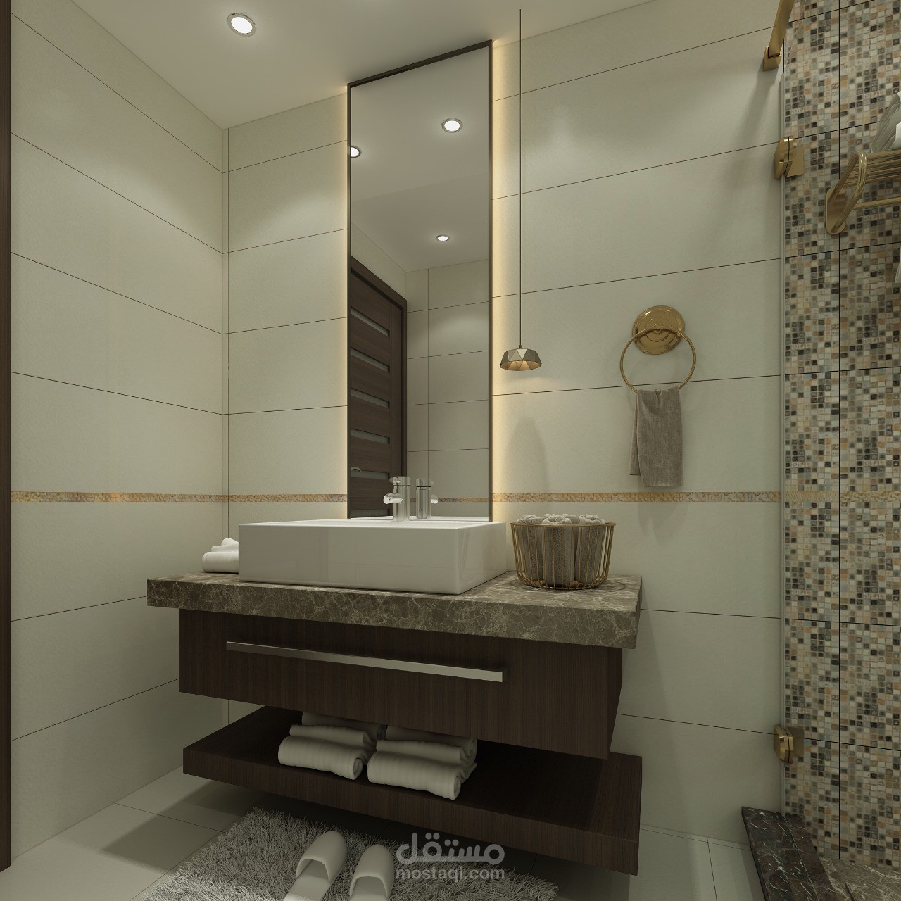 تصميم حمام ثري دي