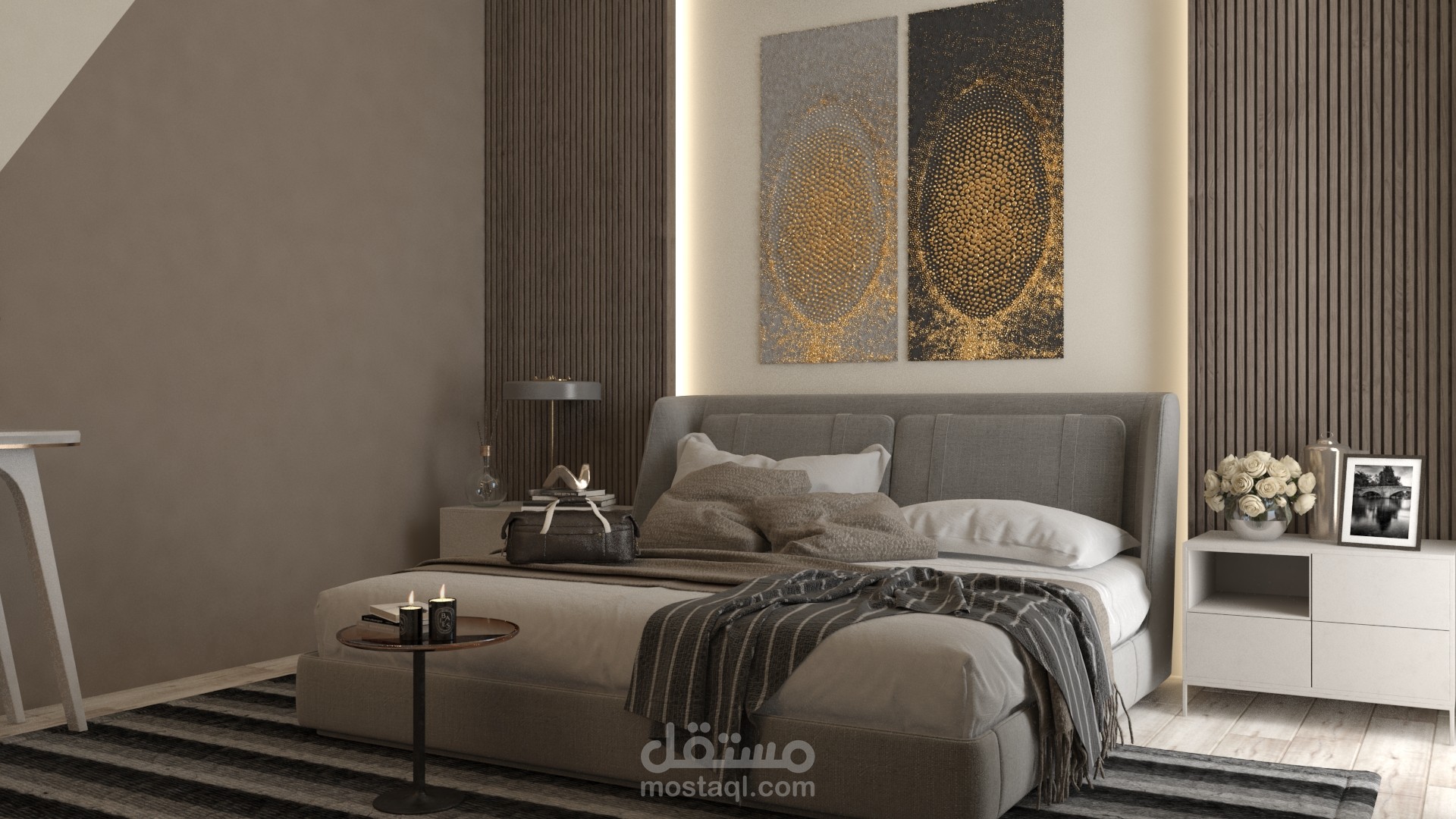 غرفه نوم هادئه