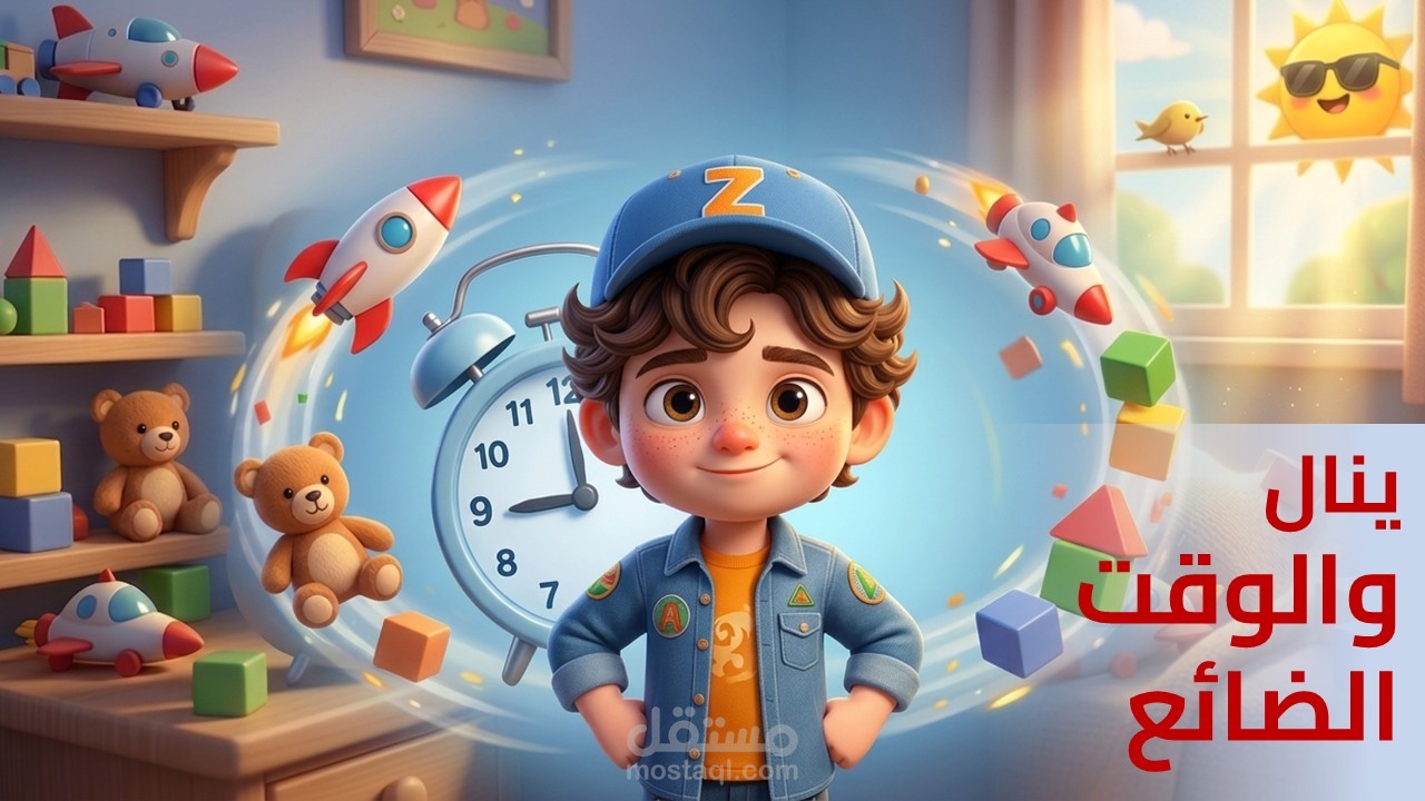 تصميم قصص أطفال تربوية بالصور مع نصوص احترافية وسلايدات جذابة