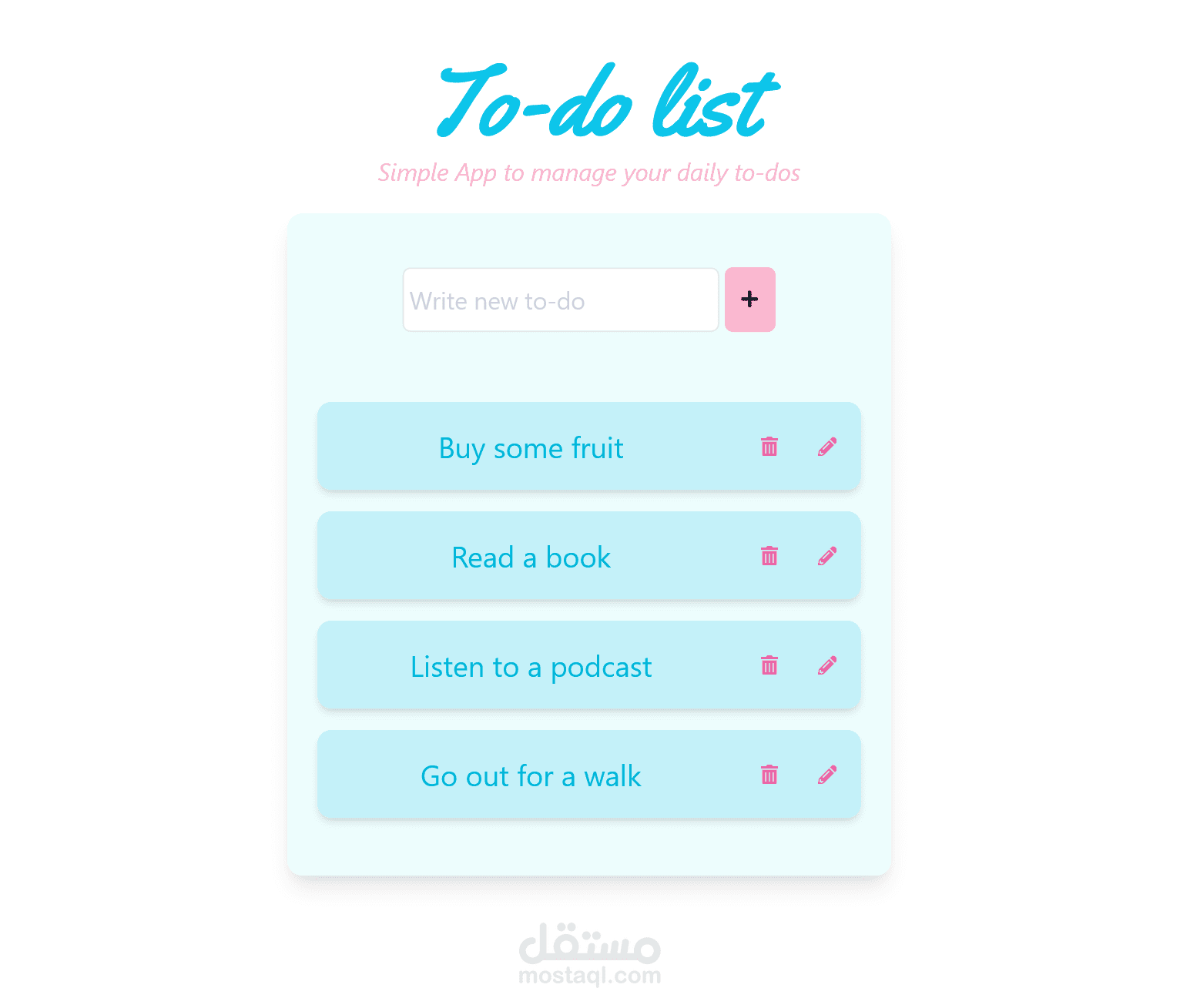 to do list app
