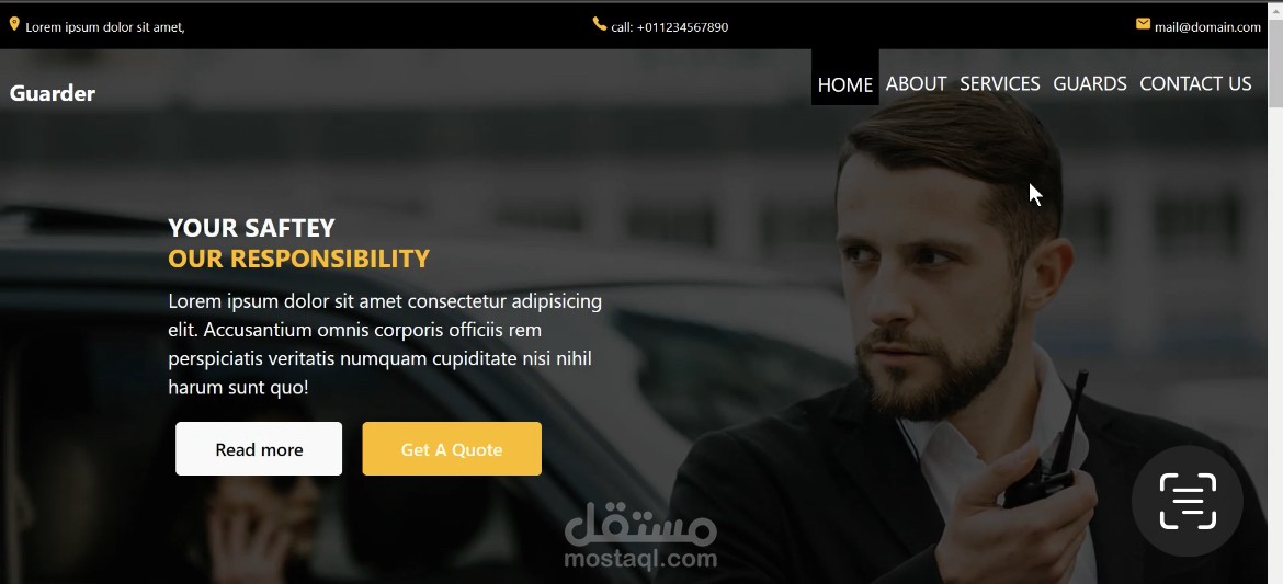 موقع ب bootstrap