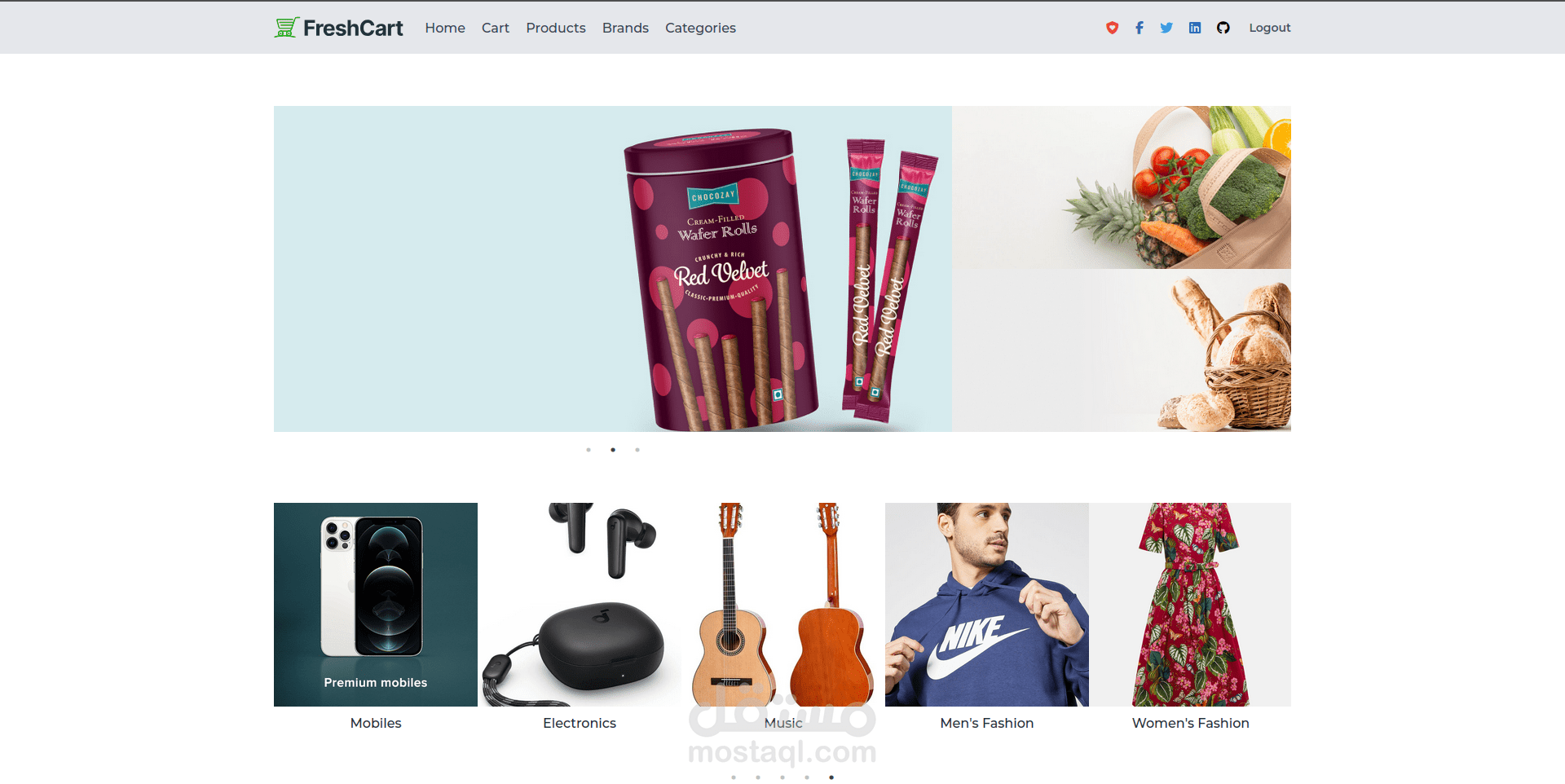Fresh Cart - Ecommerce  web app