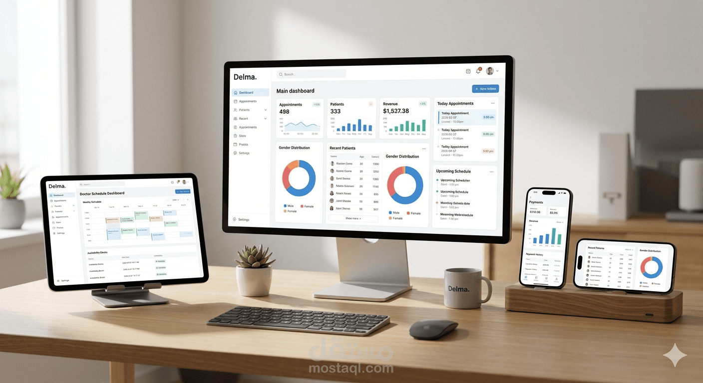 SaaS Dashboard for Private Clinic | لوحة تحكم لعادة دكتور خاصة