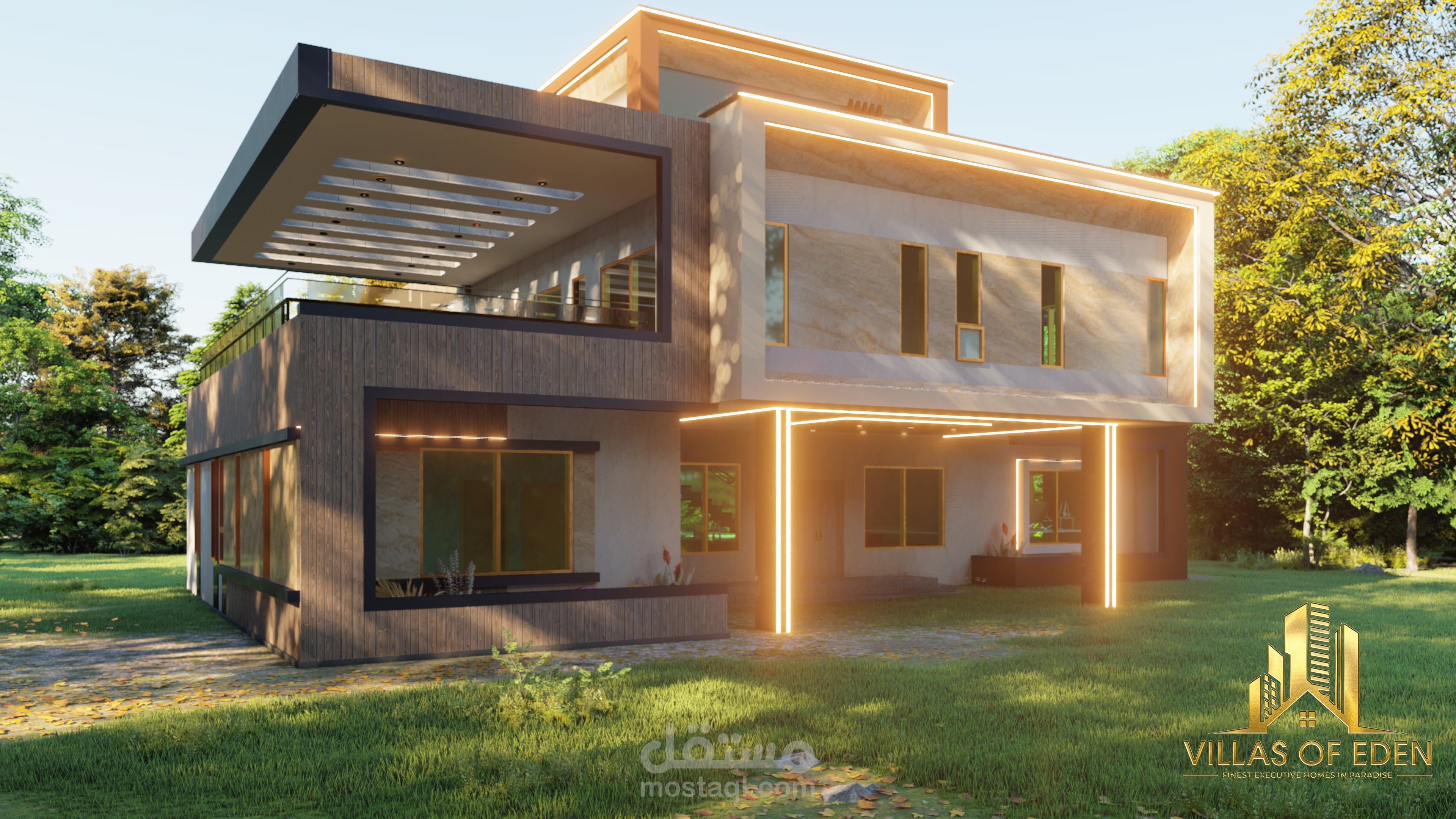 تصميم واجهة فيلا سكنية