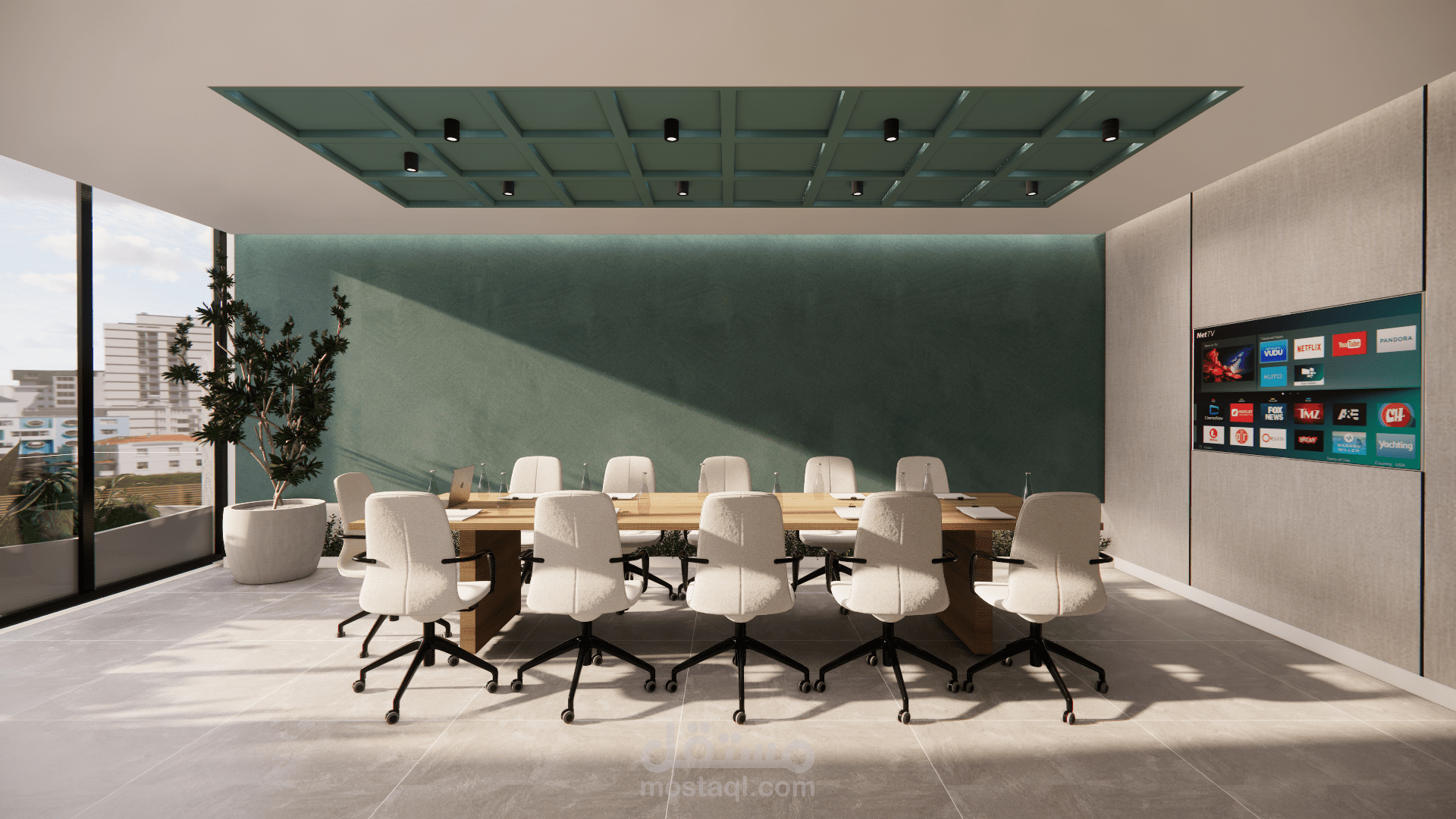 تصميم مكتب عقار مساحة 60 م