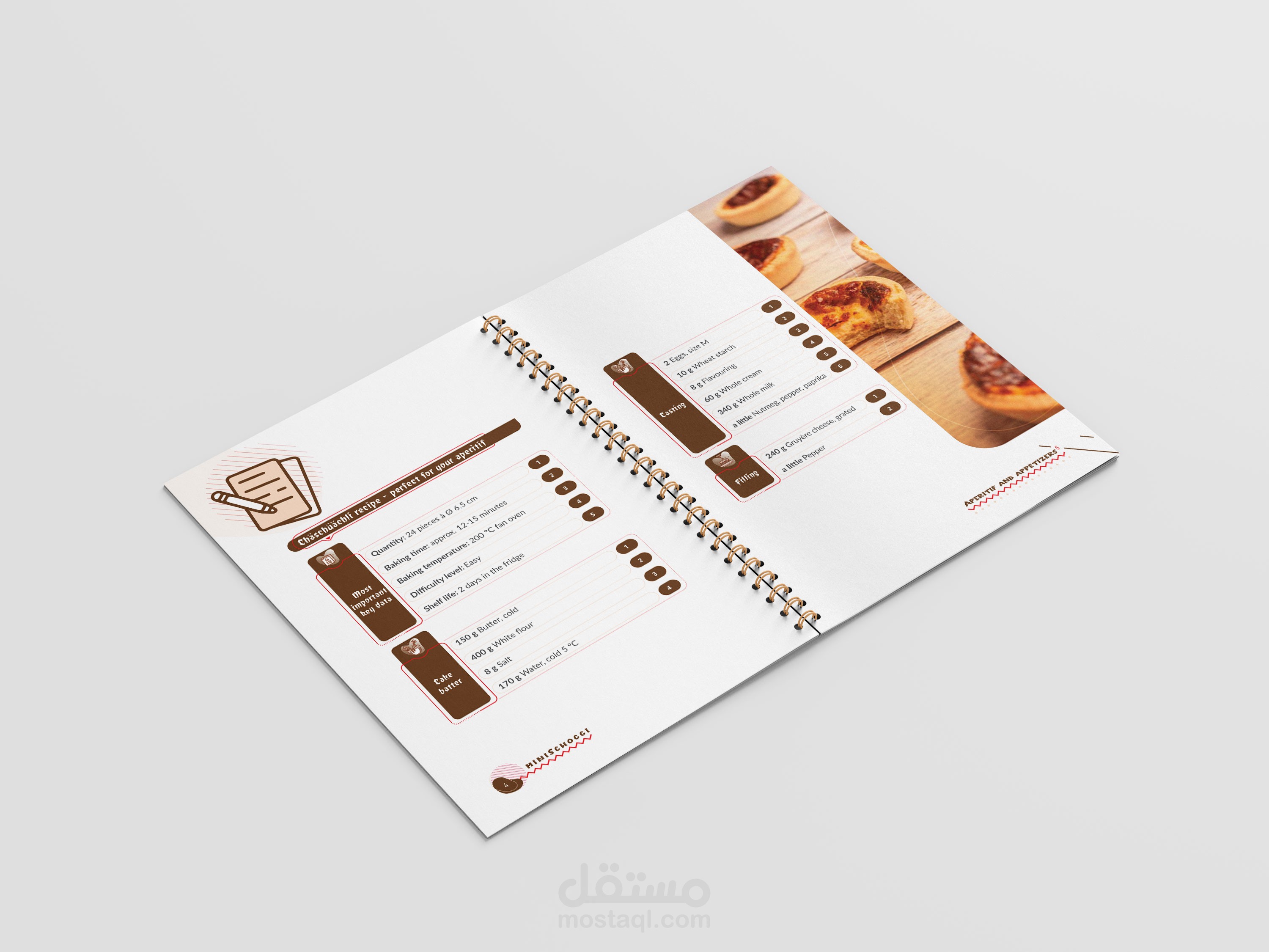 تصميم كتاب وصفات احترافي ومميز – Recipe Book Design