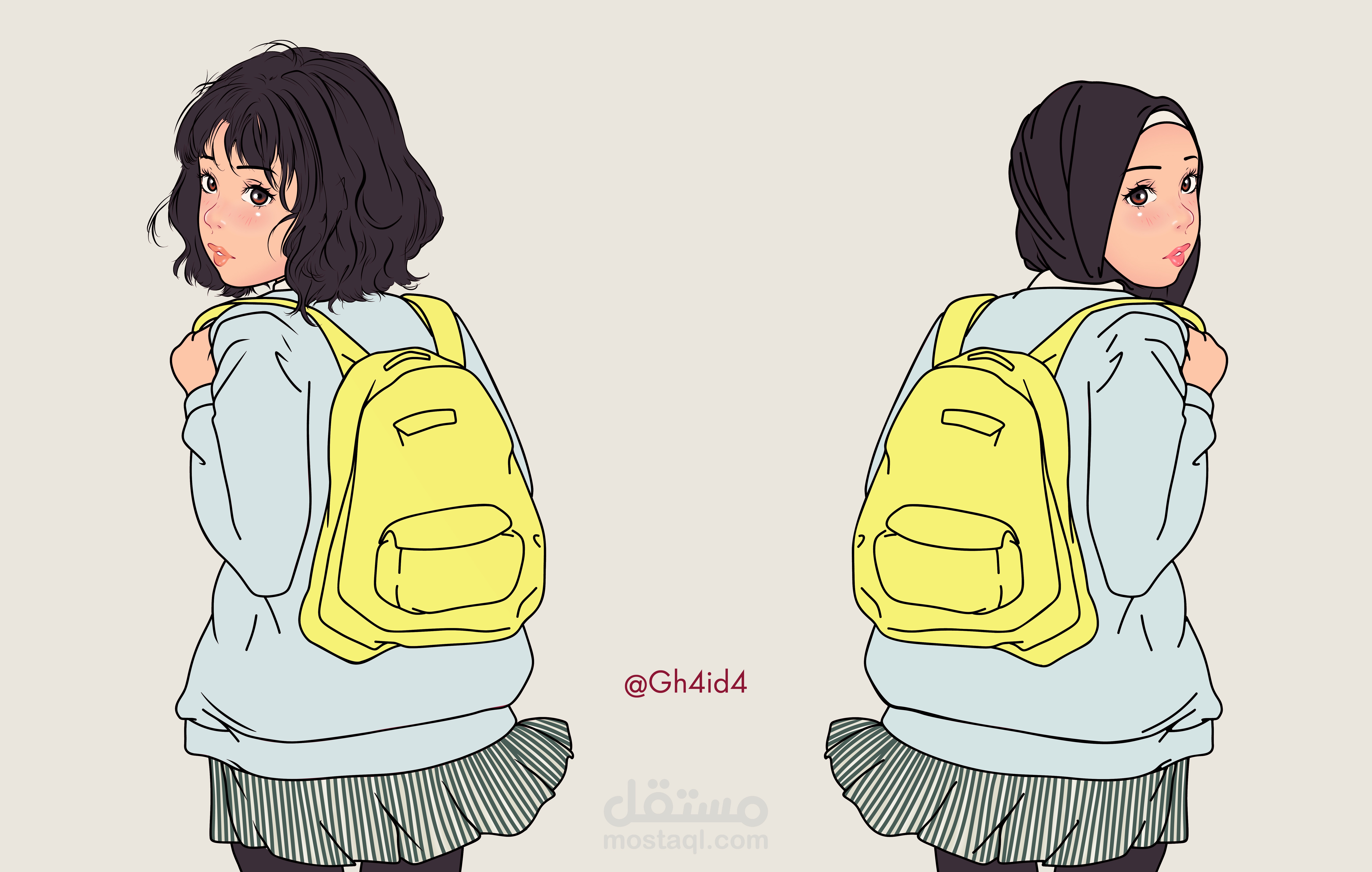 الزي المدرسي-الثانوية للبنات