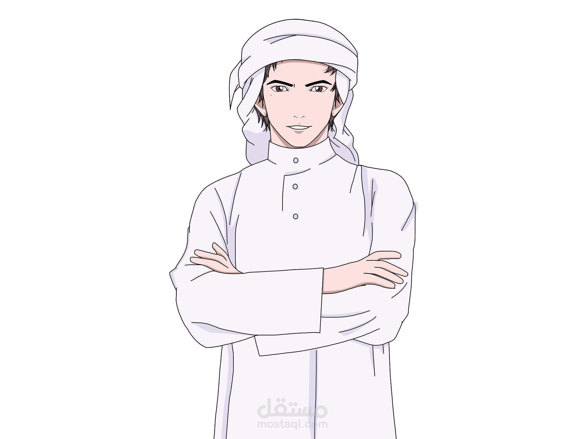 رسم شخصيات كرتونية اماراتية