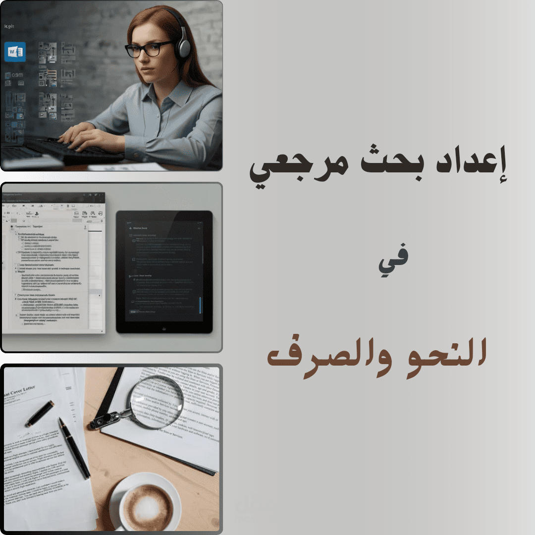 بحث مرجعي في النحو والصرف