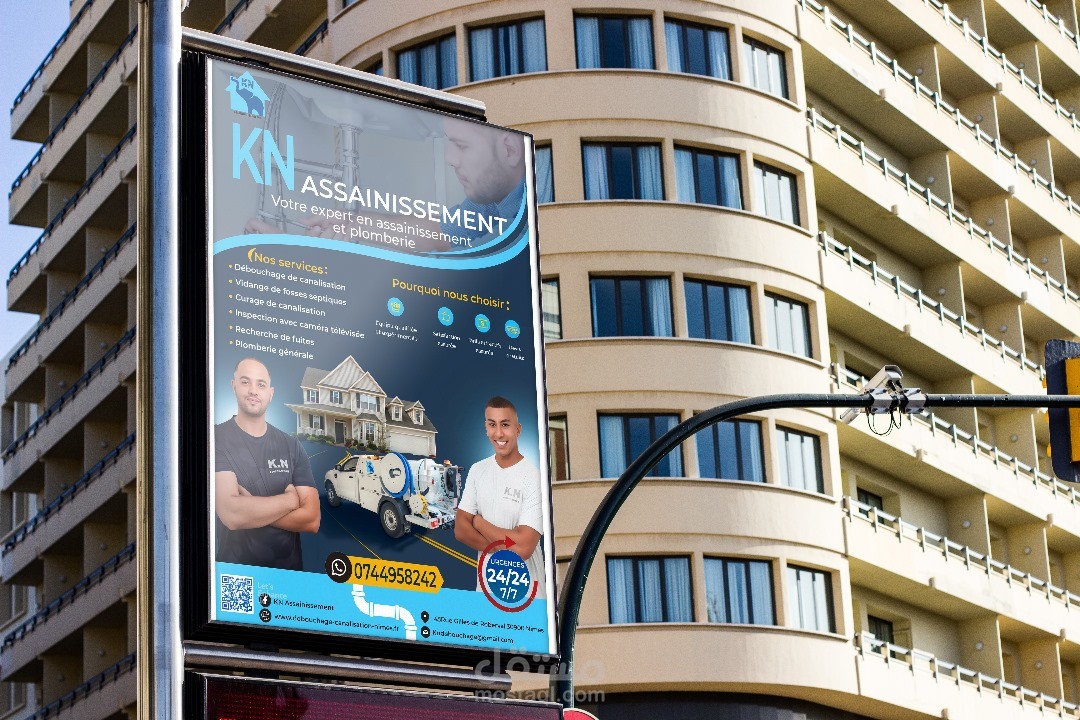 تصميم بانر لشركة KN Assainissement