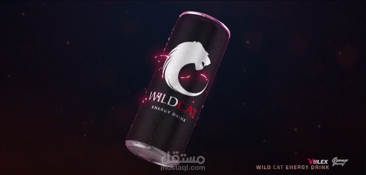 فيديو موشن جرافيك وإيديت احترافي لشركة Wild Cat للمشروبات