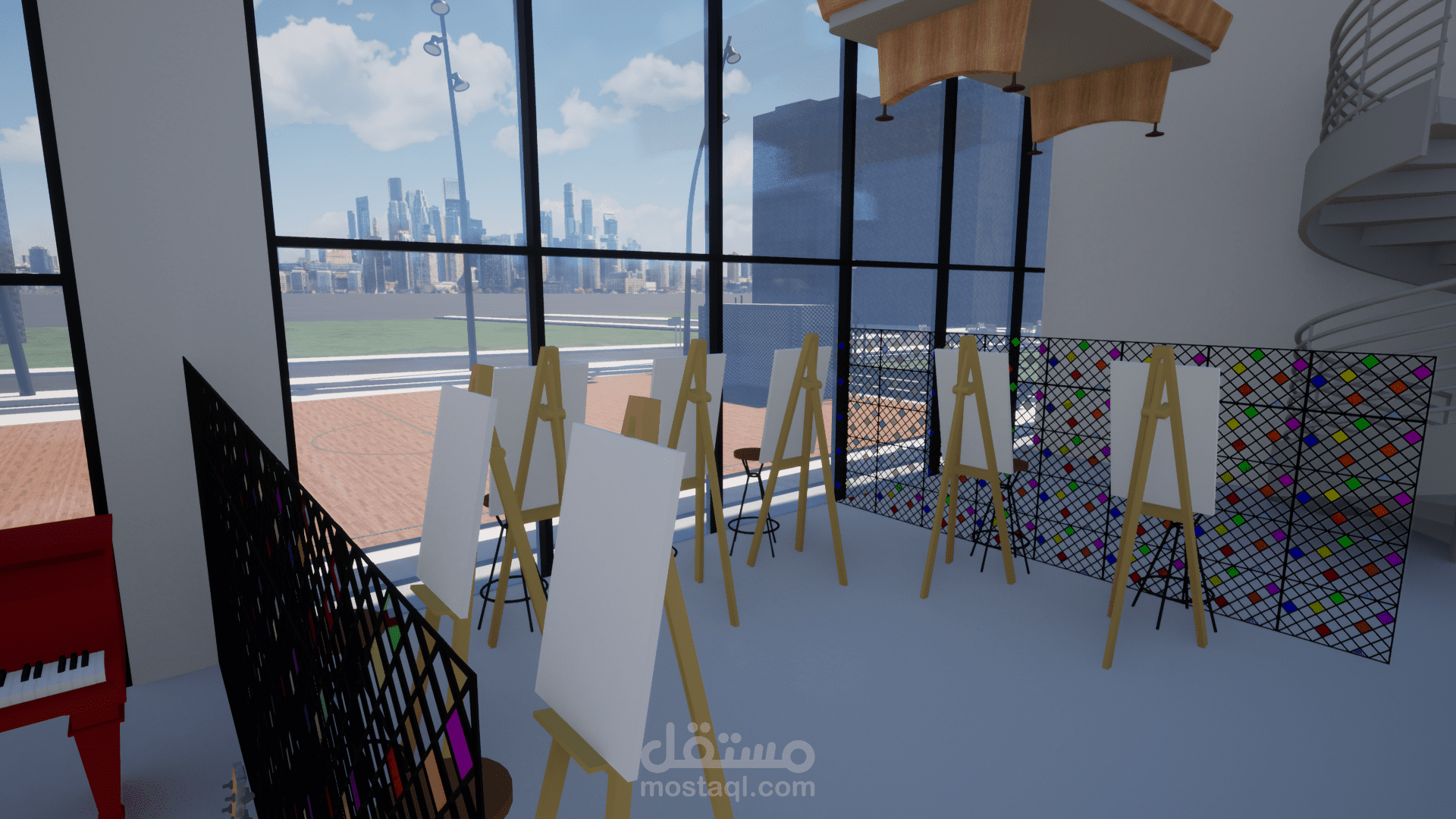 تصميم مكتبة فنية