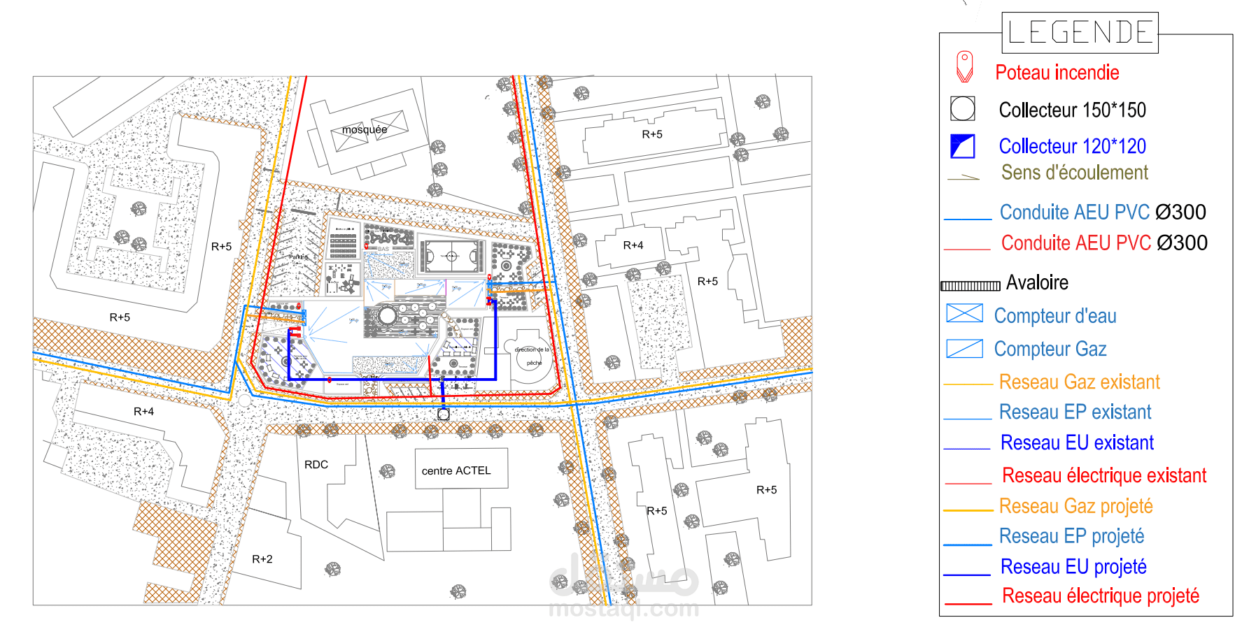 تصميم المخططات المعمارية التقنية