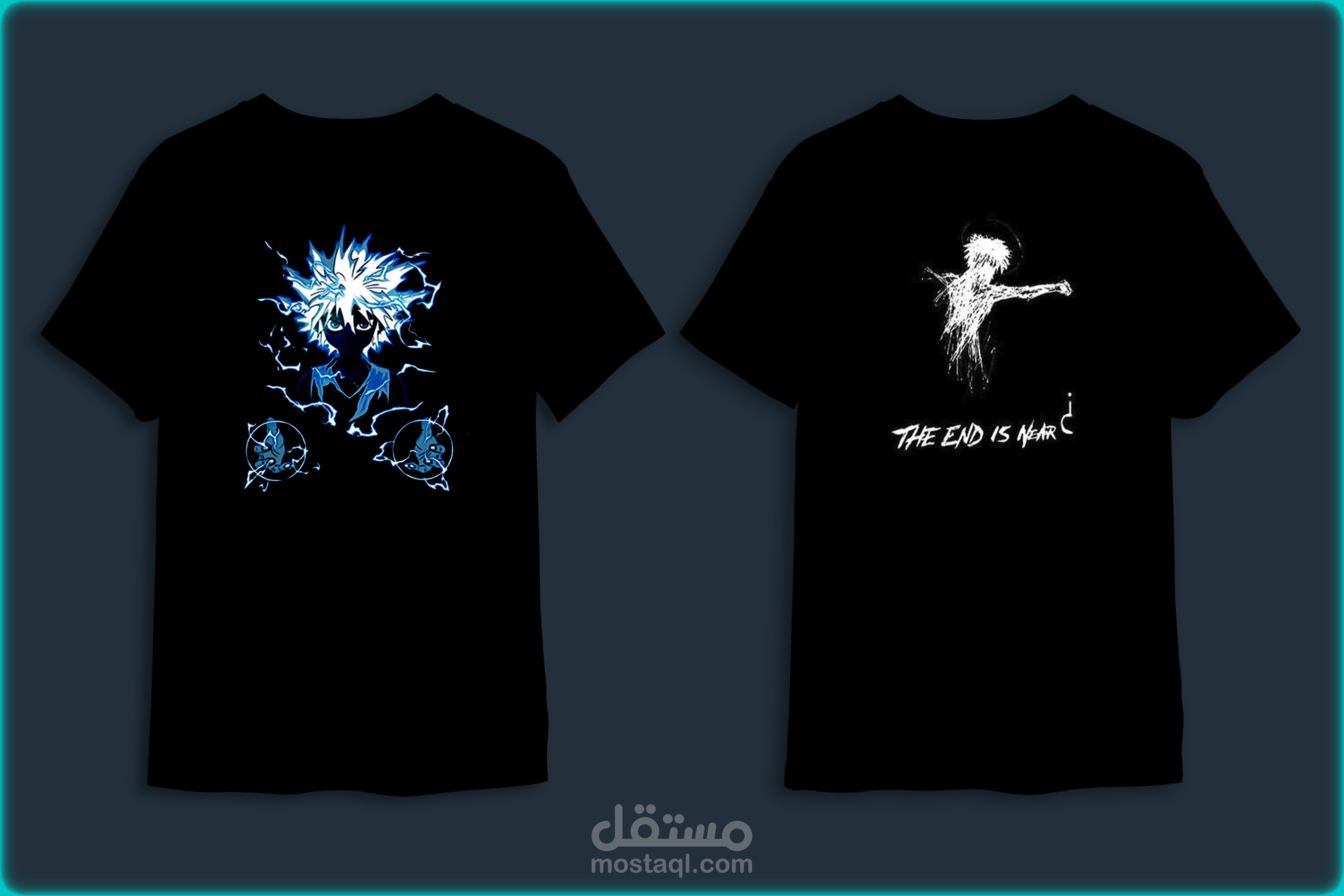 تصميم تي شيرت انمي كيلوا من انمي هنتر اكس هنتر