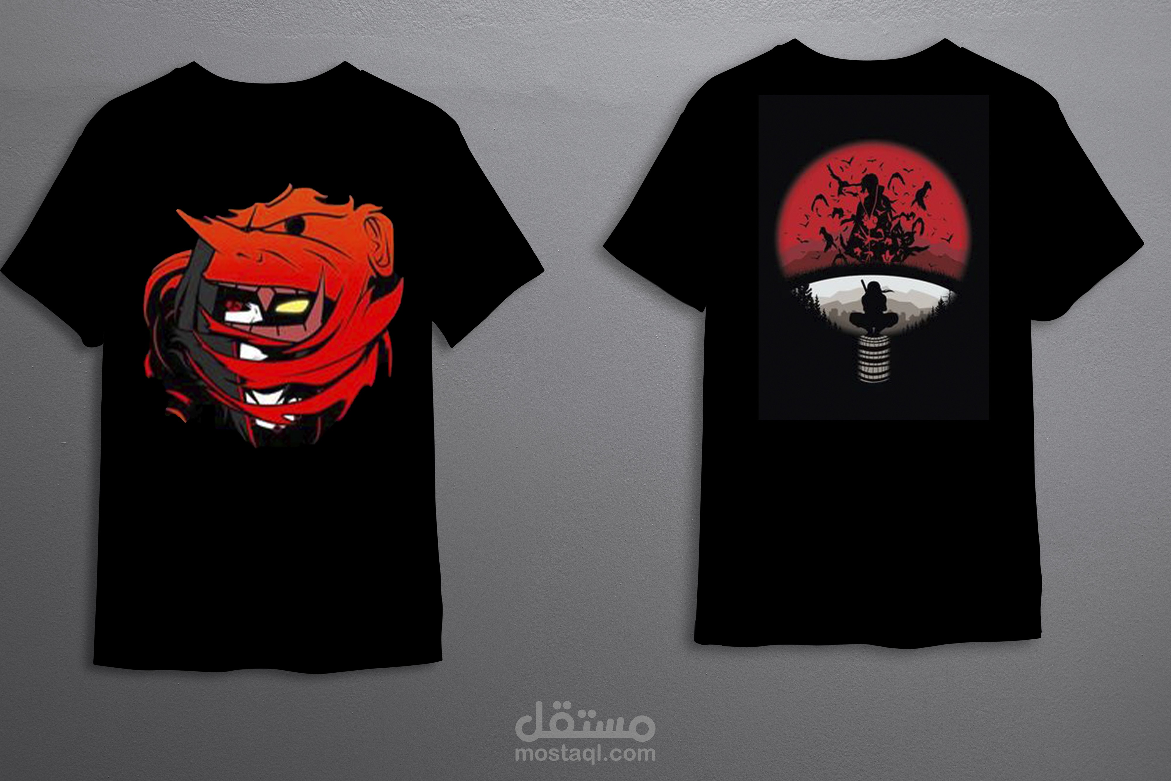 تصميم تي شيرت انمي ايتاشي من انمي ناروتو