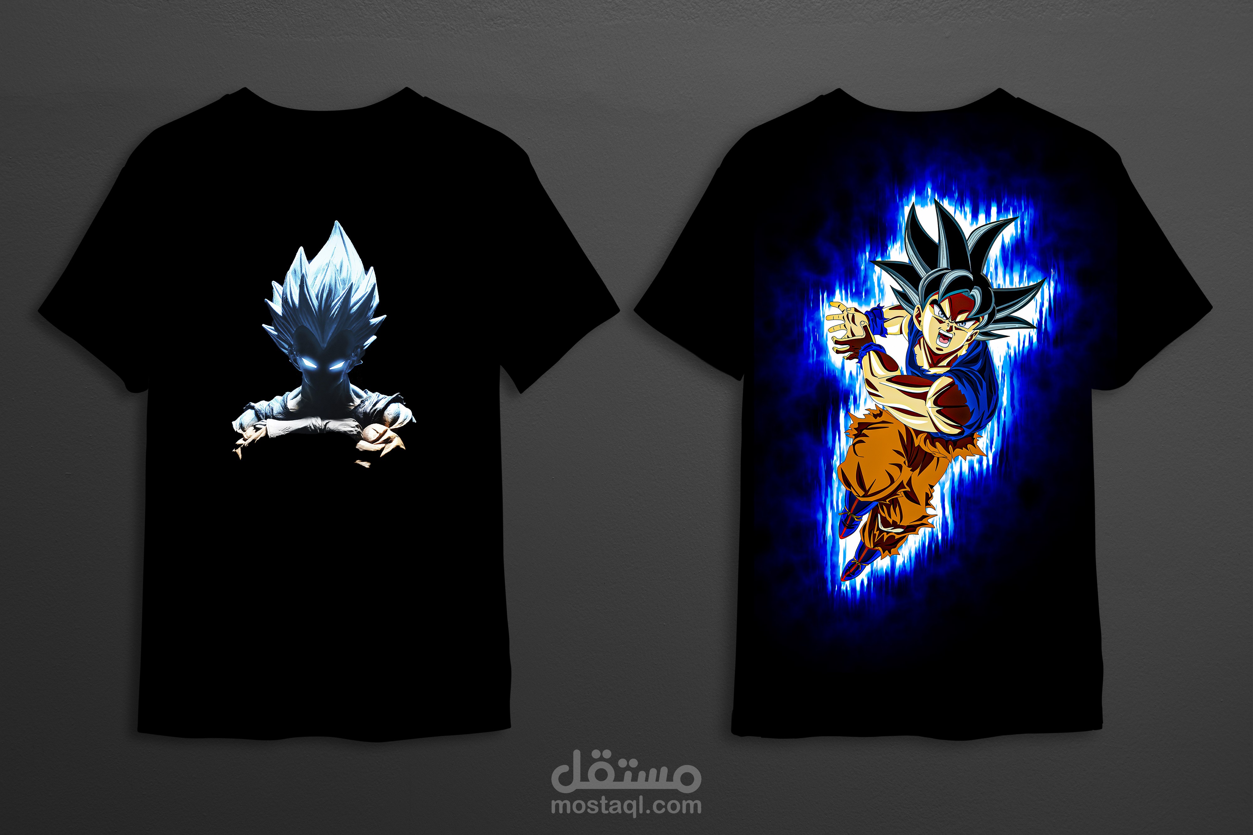 تصميم تي شيرت غوكو من انمي دراجون بول