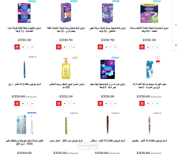 منتجات FMCG كل الاقسام طبقا ل SEO