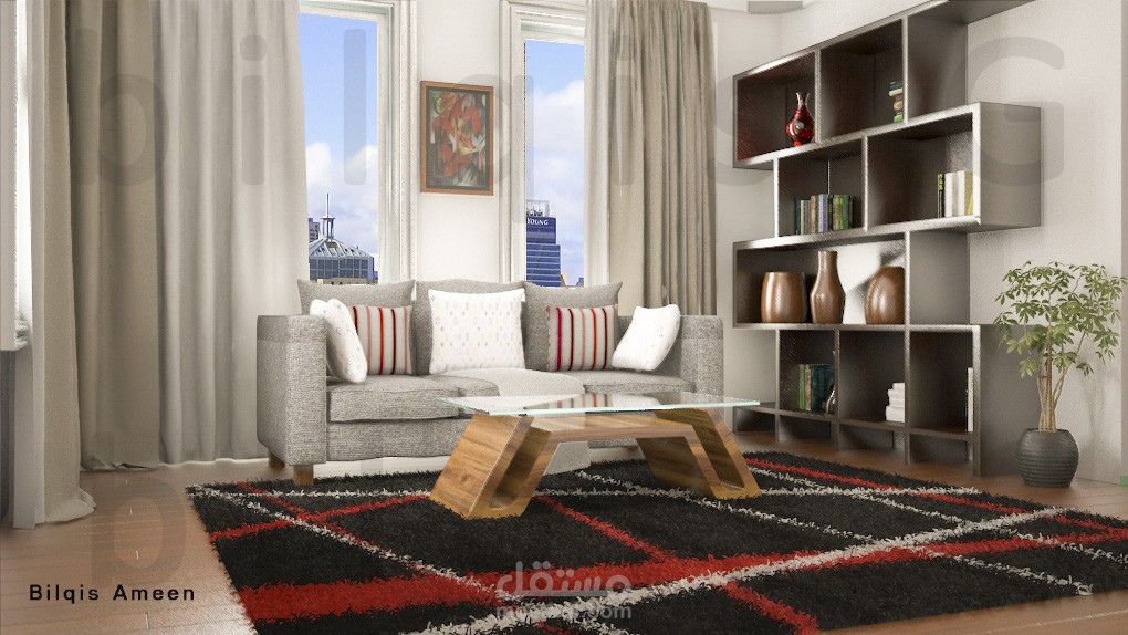 تصميم داخلي غرفة معيشة