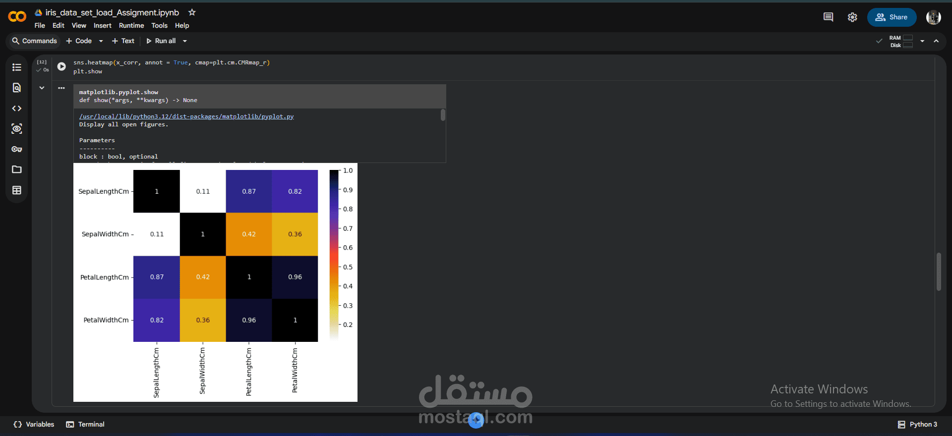 موديل لتوقع نوع النباتات