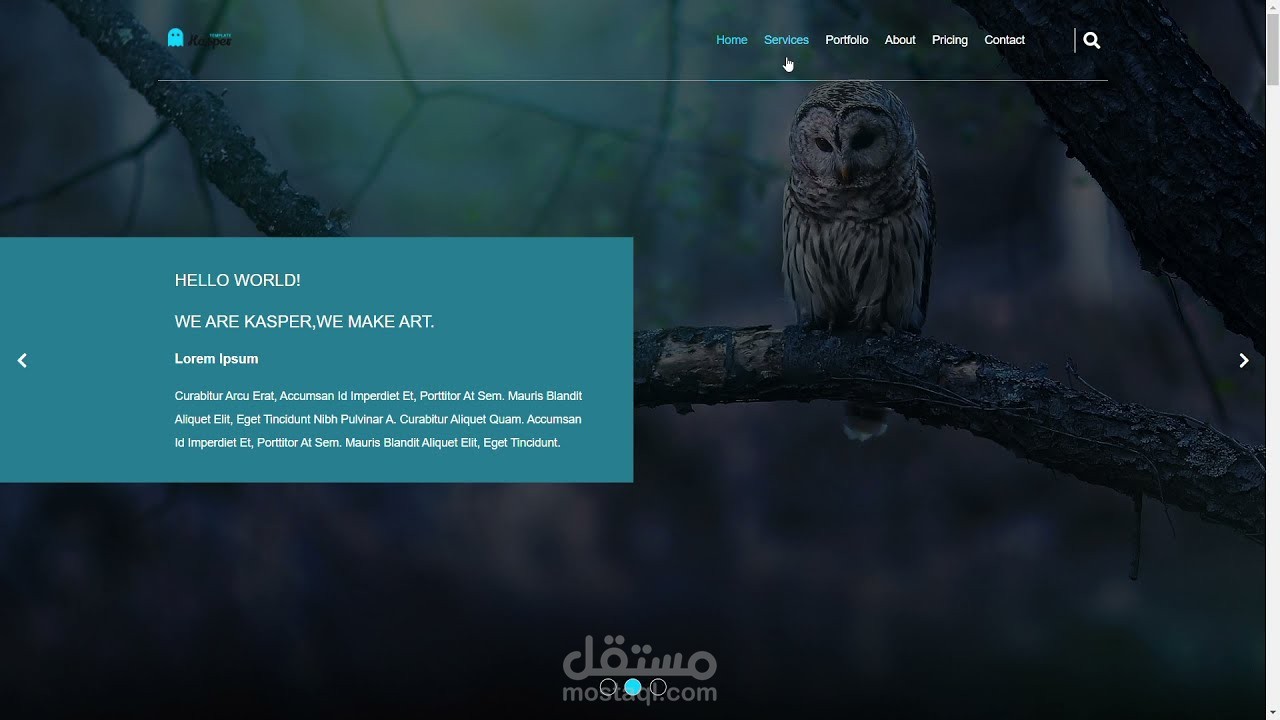 Kasper Portfolio WEbsite